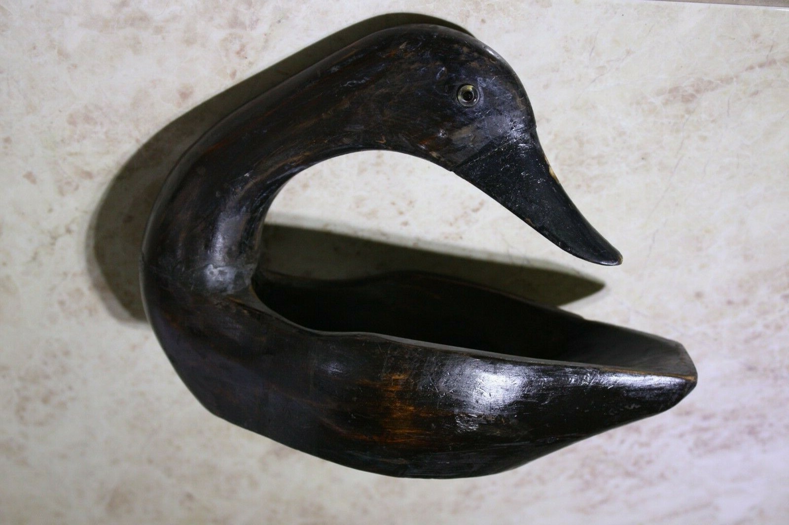 Old Primitive Antique Wooden Trencher Dough Bowl Hewn Carved Wood Hand Crafted ! - Image 21