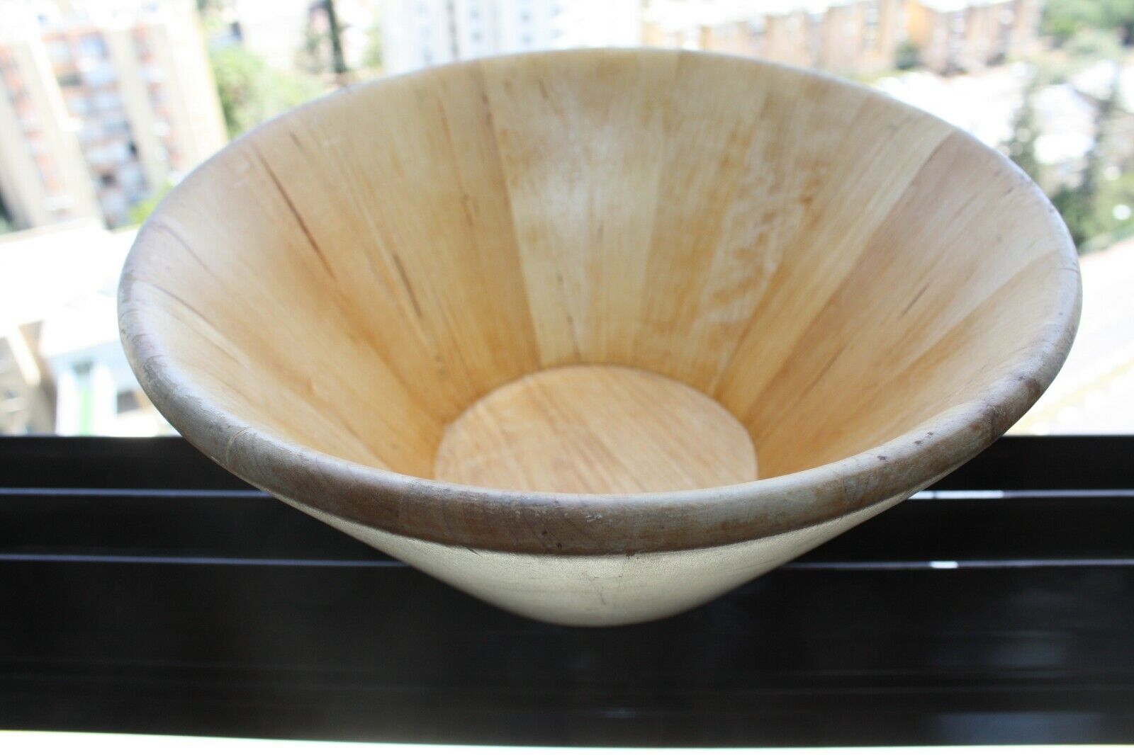 Old Primitive Antique Wooden Trencher Dough Bowl Hewn Carved Wood Hand Crafted ! - Image 14