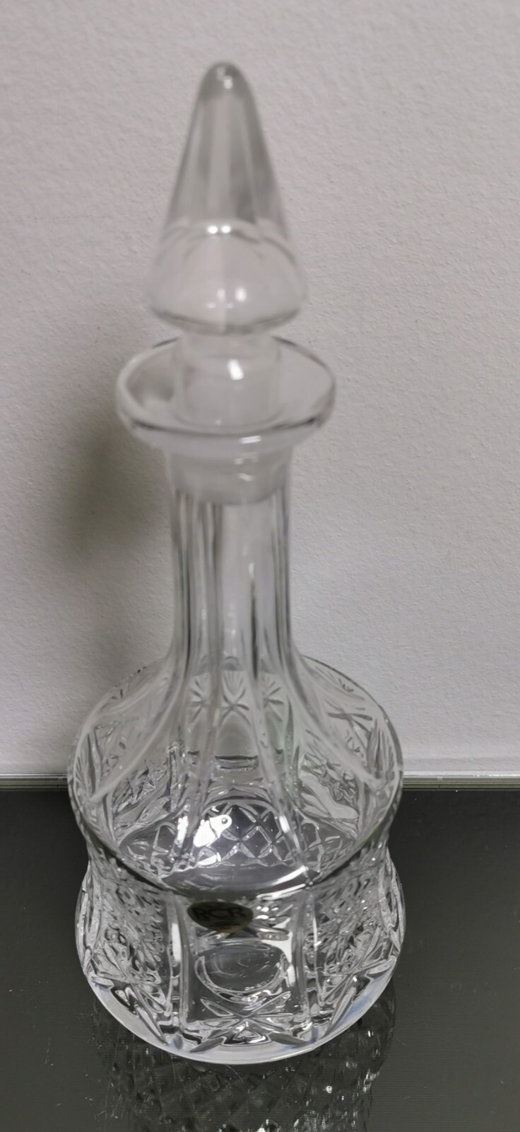 Beautiful Vintage Decanter RCR Royal Crystal Rock 24% Lead Crystal Glass Italy - Image 3