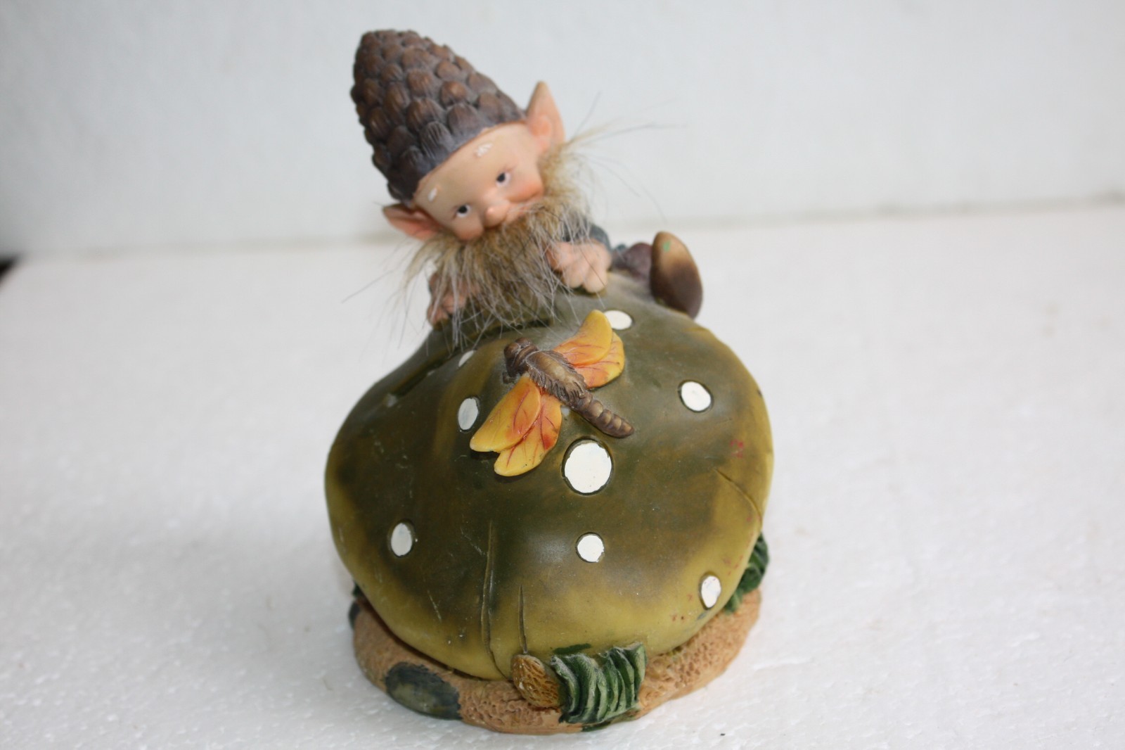 Dwarf Mushroom Money Box Resin Figurine Painted Forest Gnome Collectible Decor - Image 5