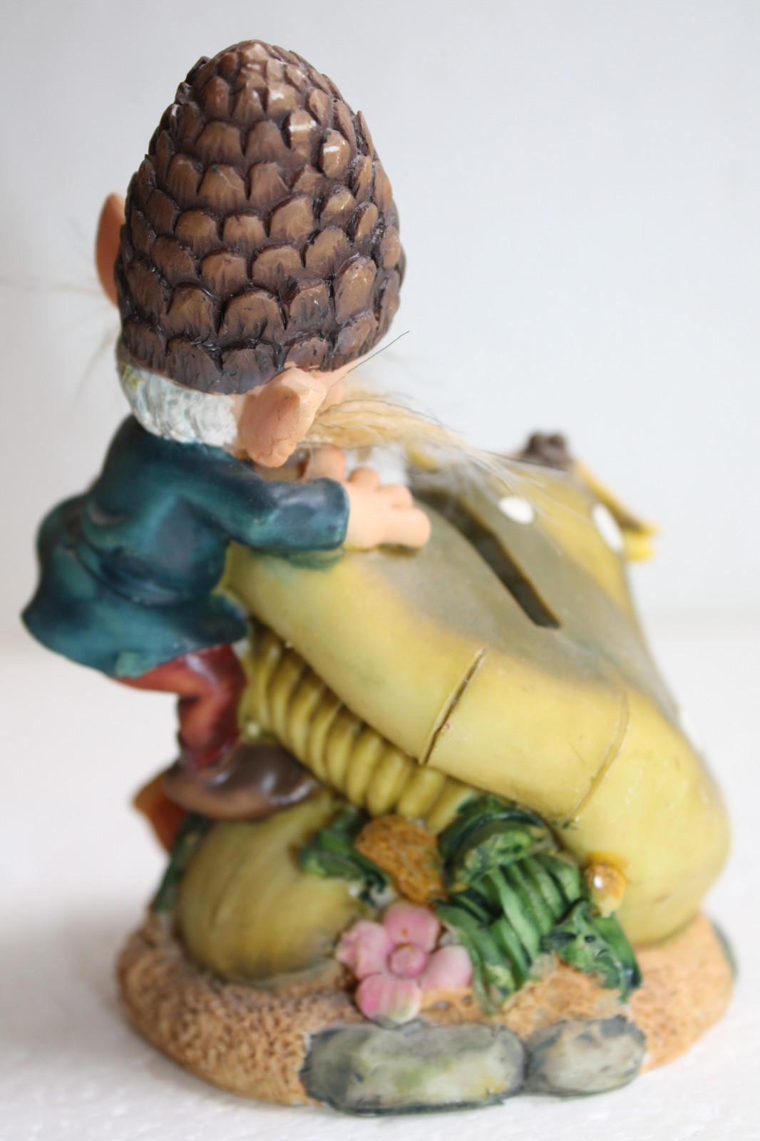 Dwarf Mushroom Money Box Resin Figurine Painted Forest Gnome Collectible Decor - Image 6