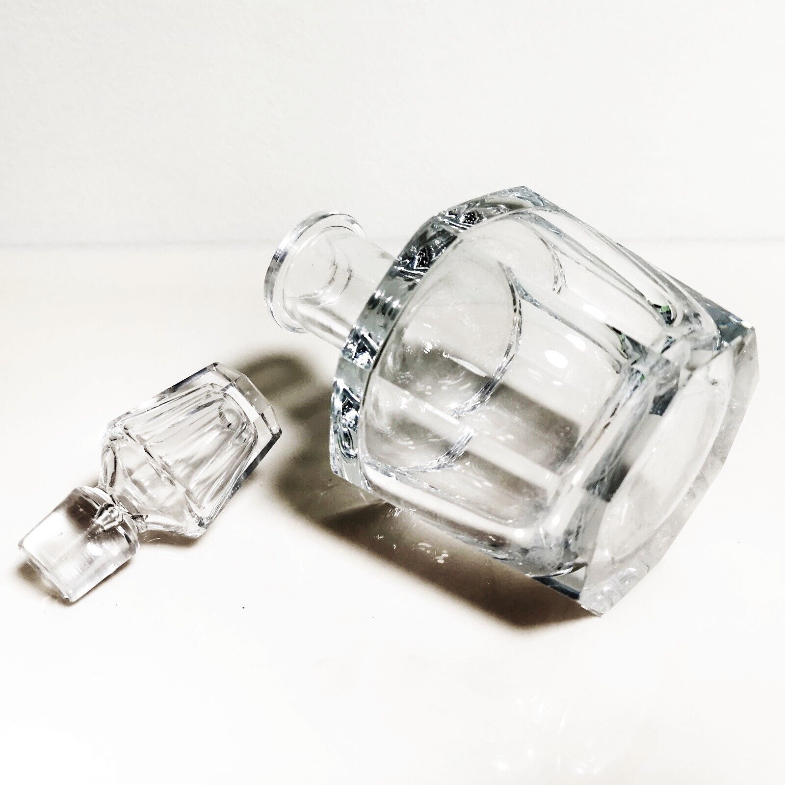 Rare Vintage 50's Heavy Crystal Glass Decanter Krepish B. Smirnov Soviet USSR - Image 3