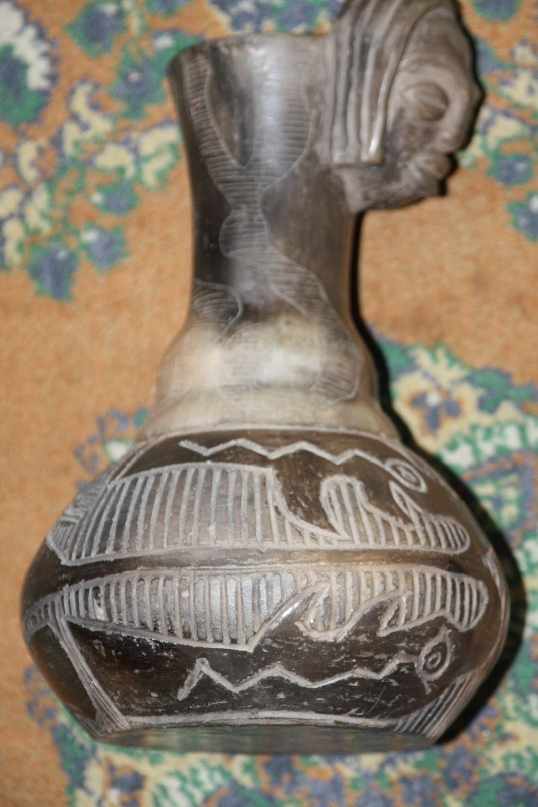 Antique Signed Diaz la Rioja Argentina Primitive Clay Pottery Terracotta Vase 13 - Image 12