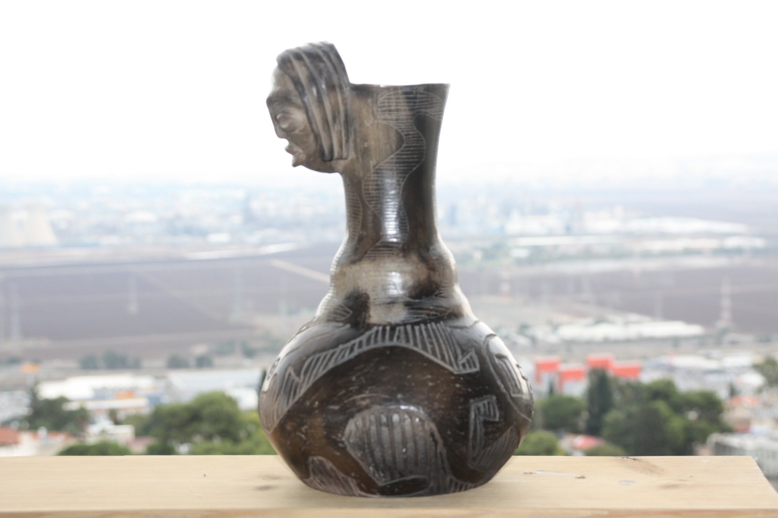 Antique Signed Diaz la Rioja Argentina Primitive Clay Pottery Terracotta Vase 13 - Image 3