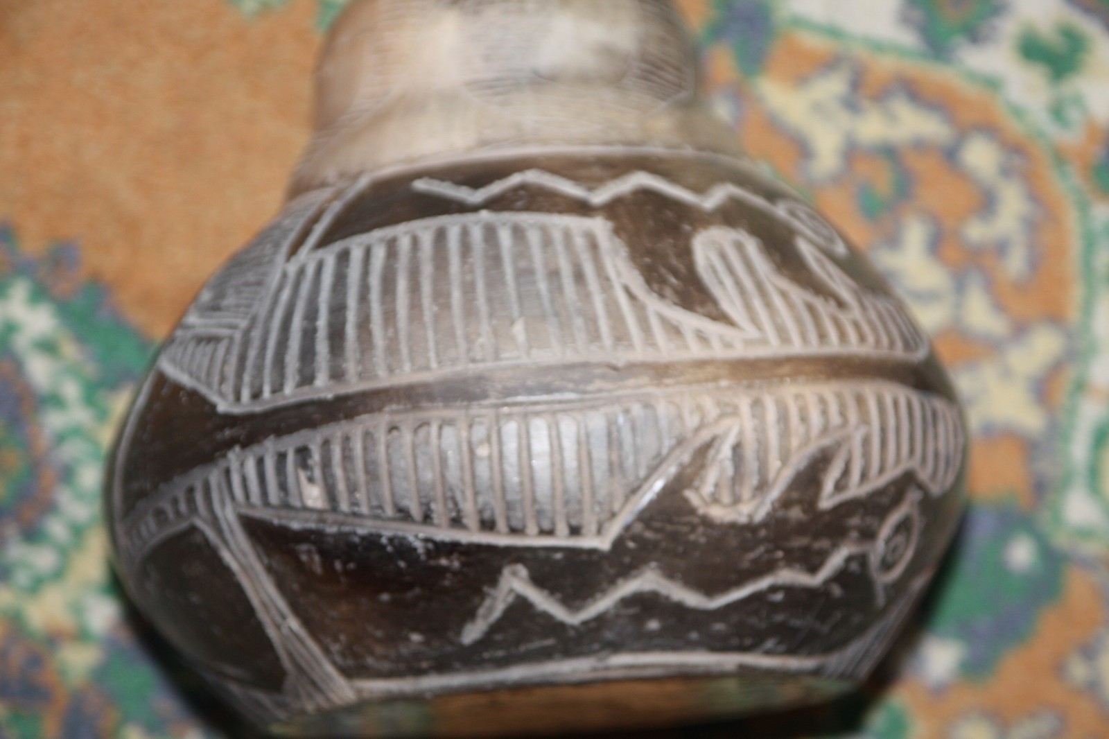 Antique Signed Diaz la Rioja Argentina Primitive Clay Pottery Terracotta Vase 13 - Image 7