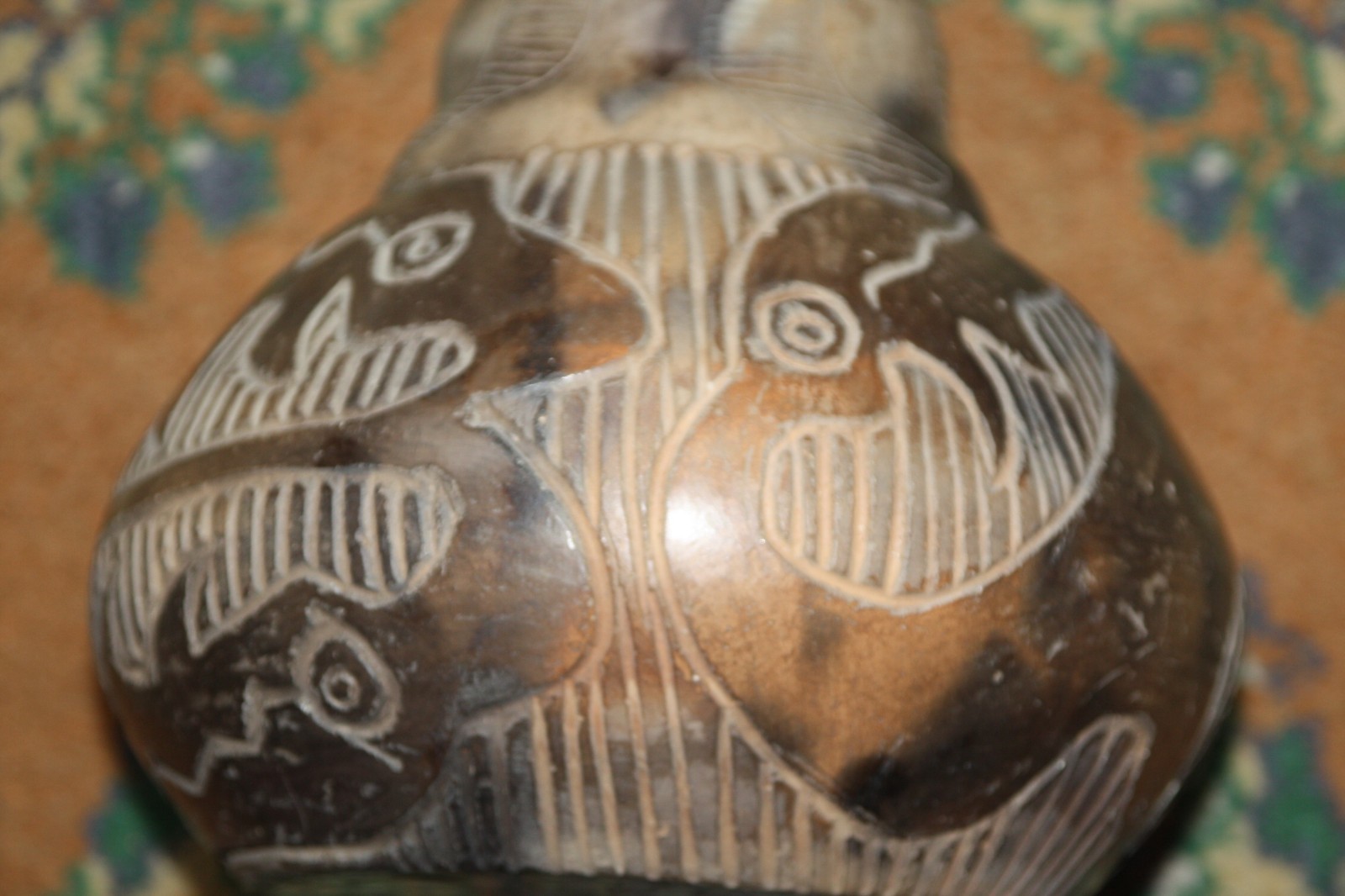 Antique Signed Diaz la Rioja Argentina Primitive Clay Pottery Terracotta Vase 13 - Image 8