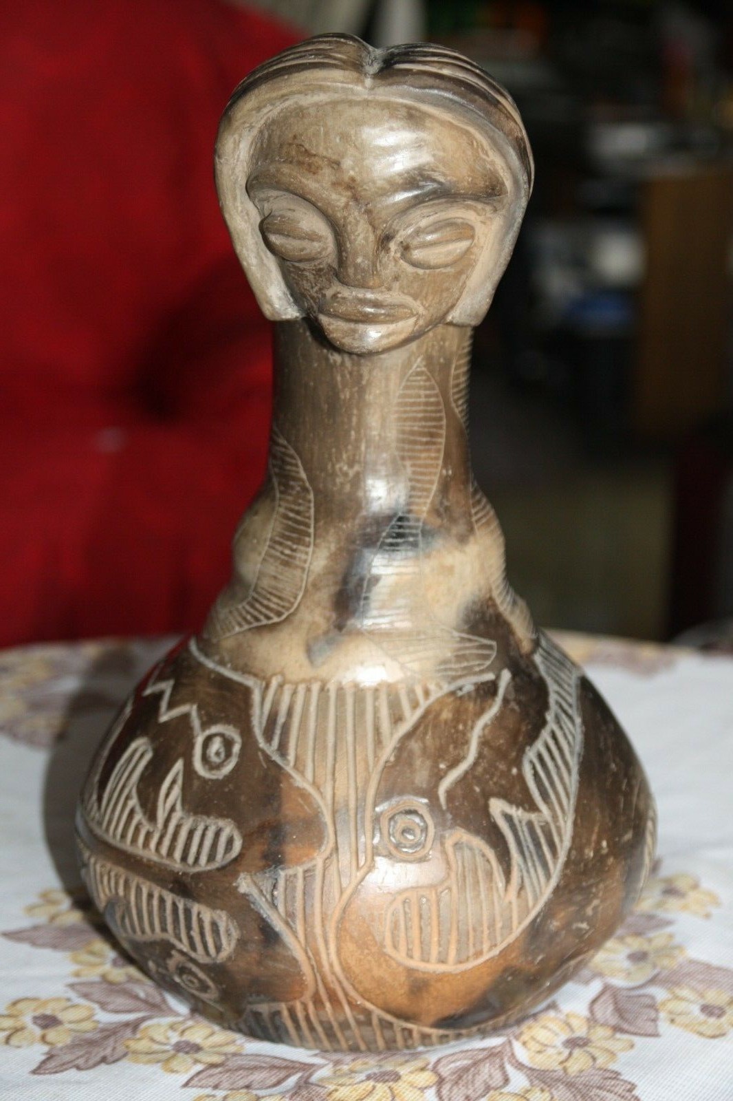 Antique Signed Diaz la Rioja Argentina Primitive Clay Pottery Terracotta Vase 13 - Image 10