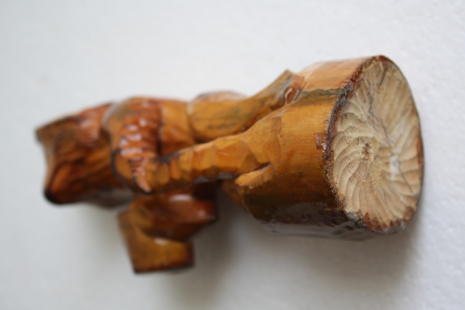 Vintage Carved Wood Russian Bear Wooden Folk Art Figurine Home Decor Collectible - Image 11