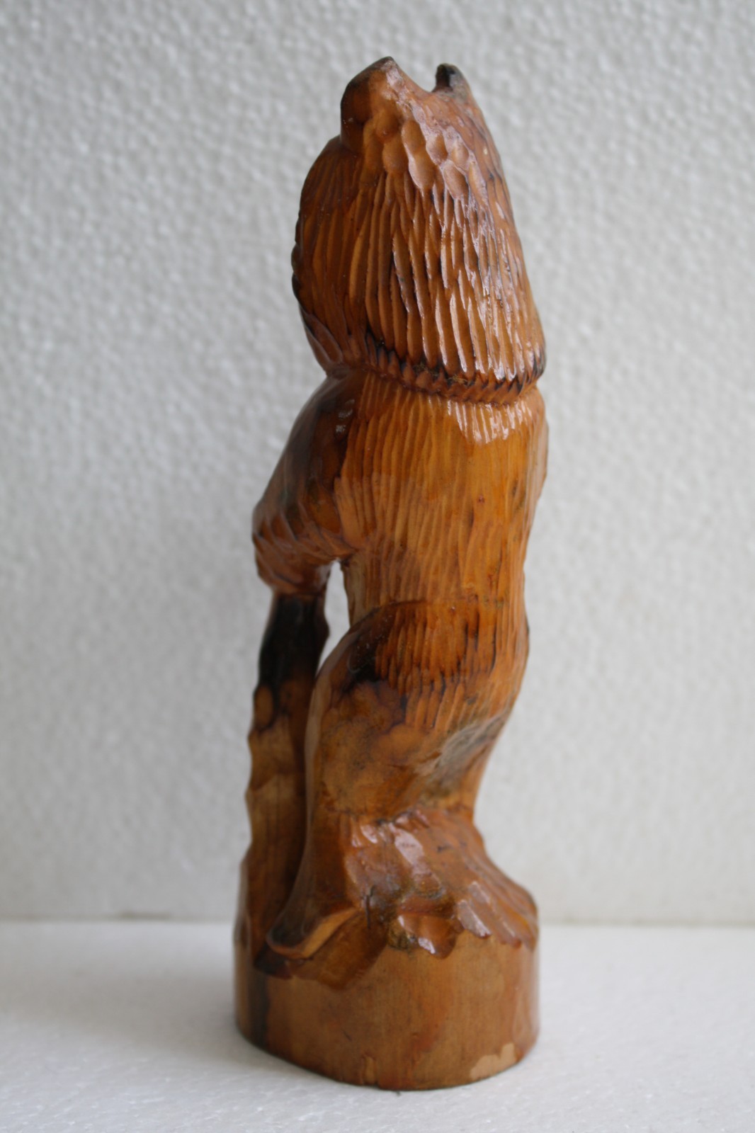 Vintage Carved Wood Russian Bear Wooden Folk Art Figurine Home Decor Collectible - Image 7