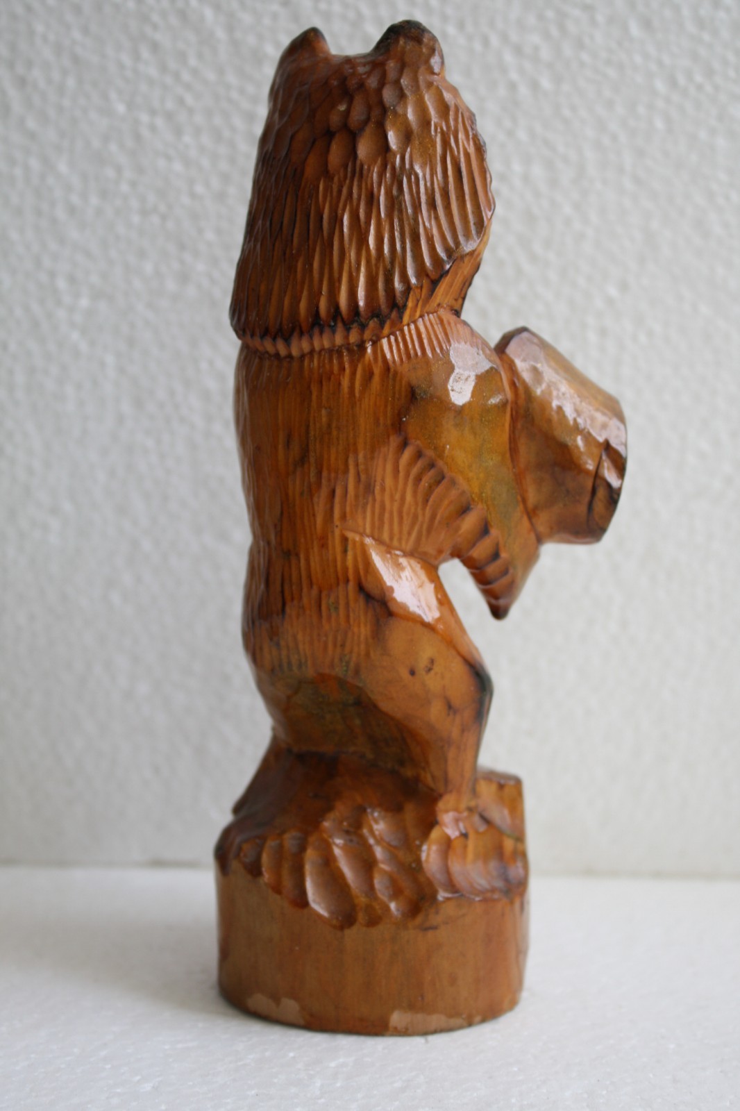 Vintage Carved Wood Russian Bear Wooden Folk Art Figurine Home Decor Collectible - Image 8