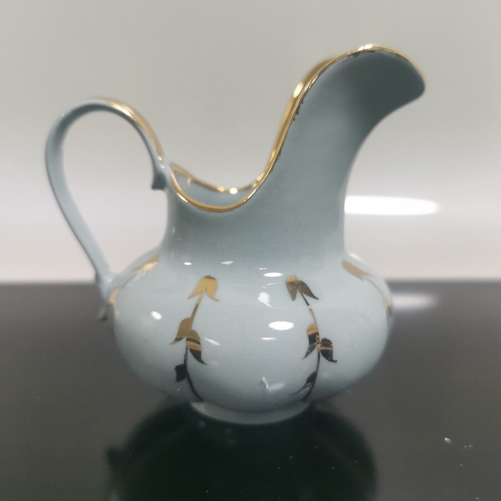 Vintage Collectable Korosten Ukraine Gray and Gold Coffee Tea Set 70's - Image 7
