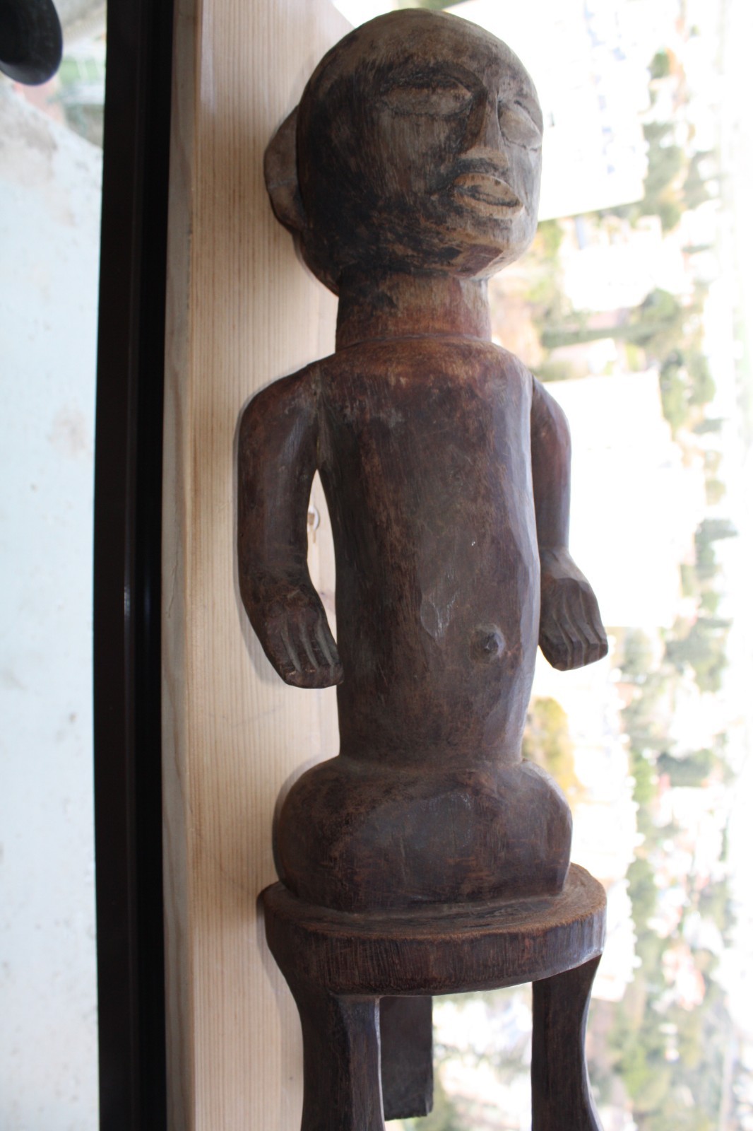 Antique Lobi Burkina Faso Figurine Hand Carved Hard Wood Makonde Statue 24" RARE - Image 5