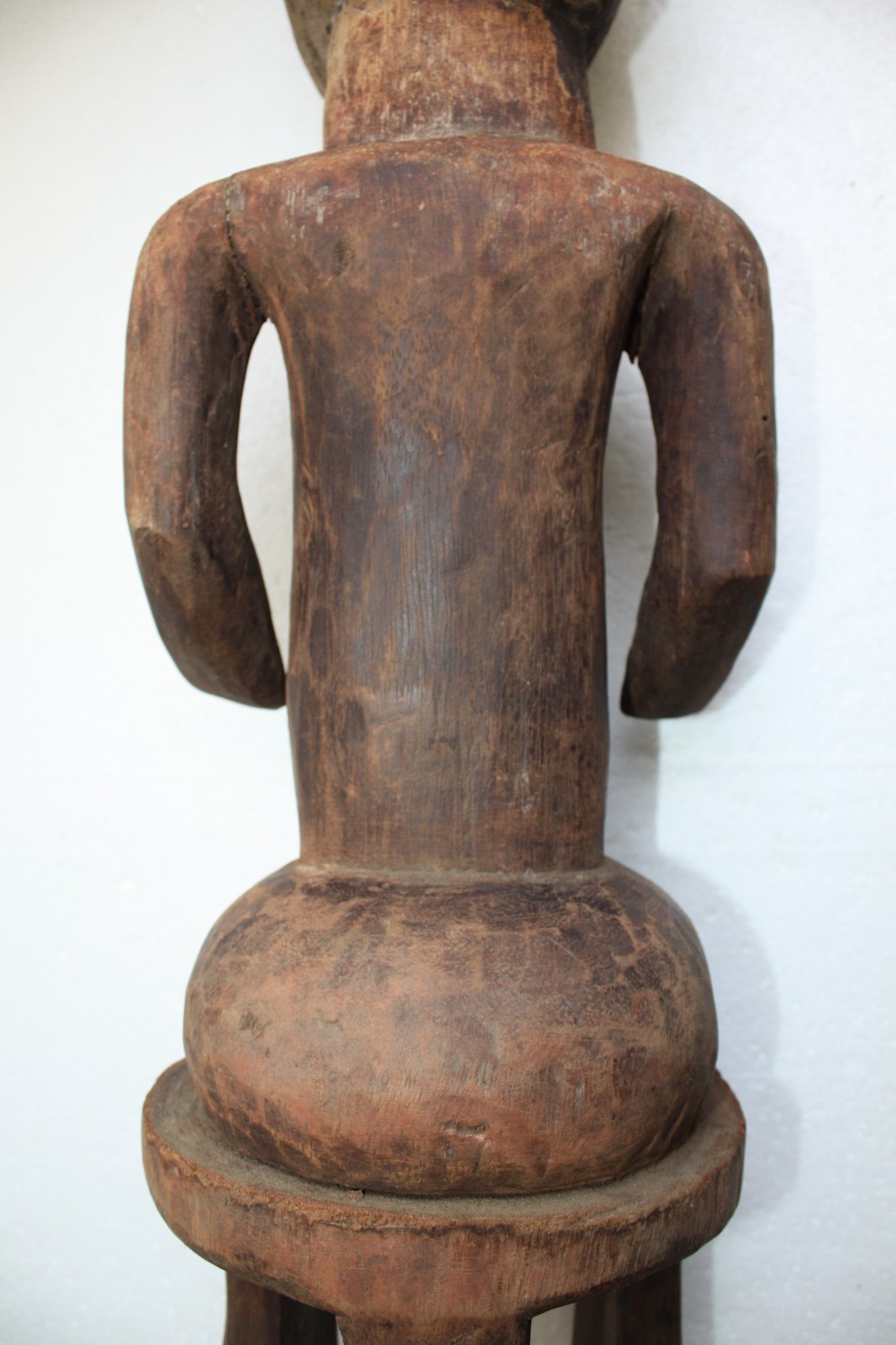 Antique Lobi Burkina Faso Figurine Hand Carved Hard Wood Makonde Statue 24" RARE - Image 7