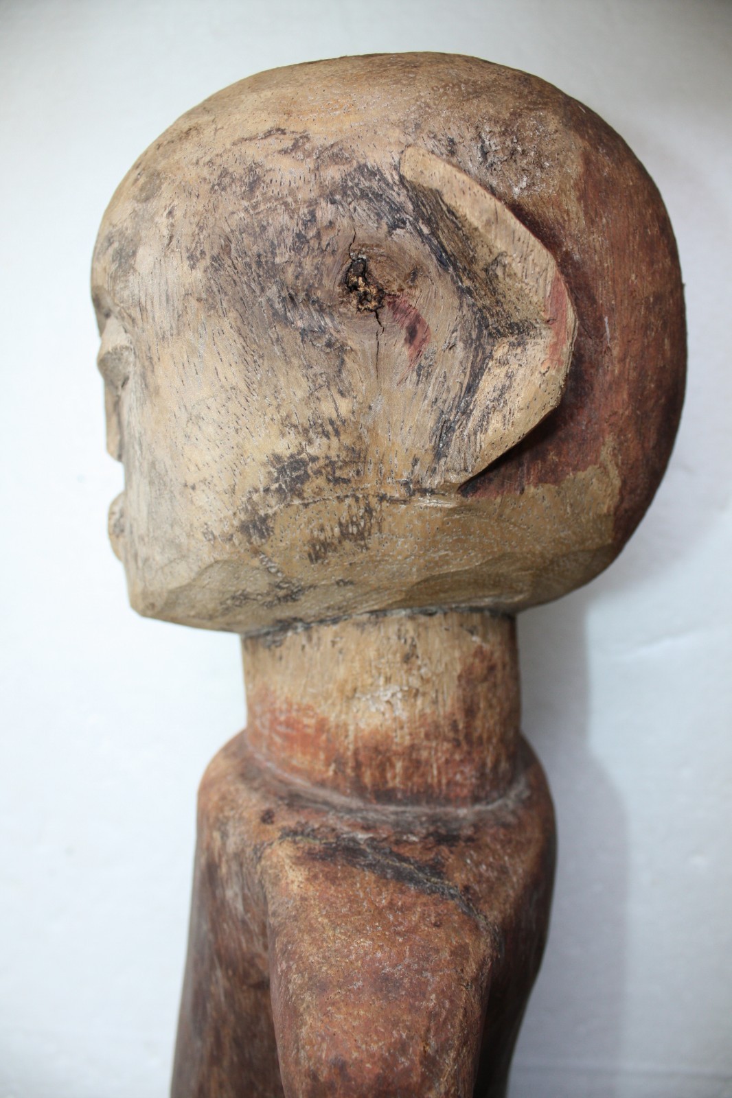 Antique Lobi Burkina Faso Figurine Hand Carved Hard Wood Makonde Statue 24" RARE - Image 9
