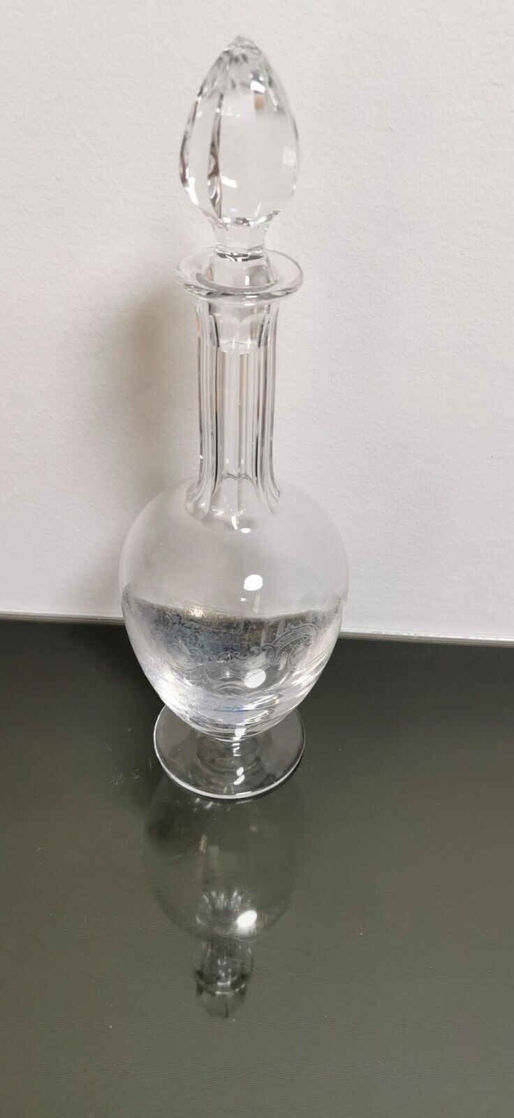 Awesome Vintage French Etched Saint Louis Liqueur Cognac Decanter Carafe Rare - Image 6