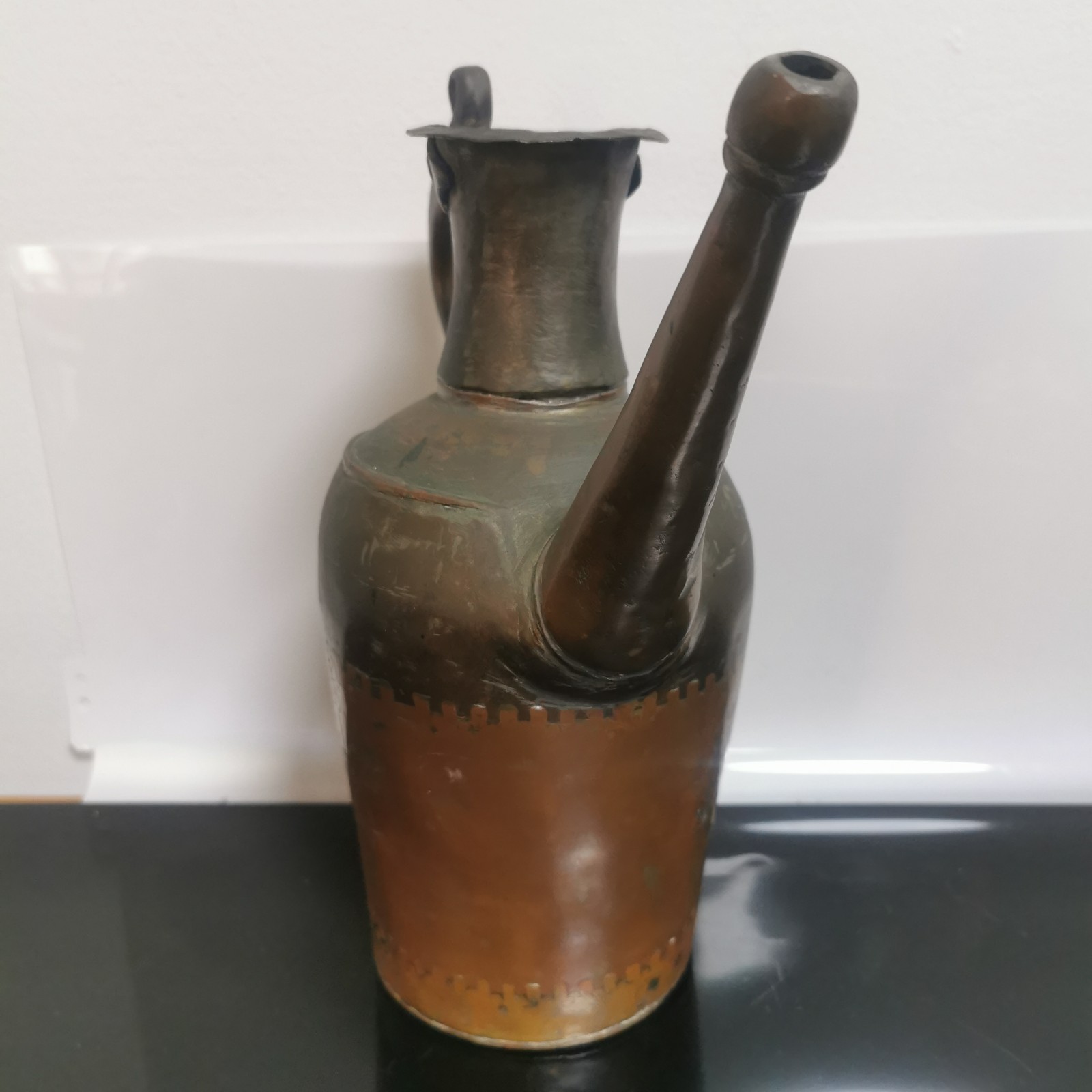 Antique Long Spout Handmade Copper Watering Can Pitcher Ewer - Image 3