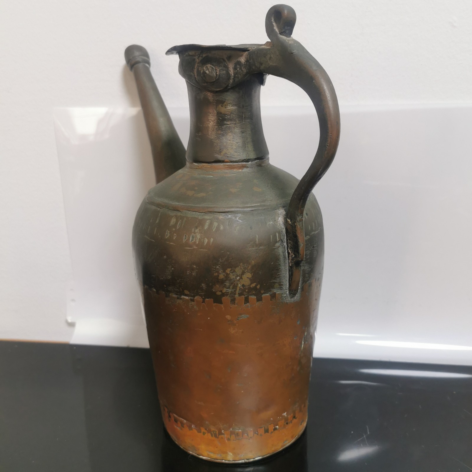 Antique Long Spout Handmade Copper Watering Can Pitcher Ewer - Image 6