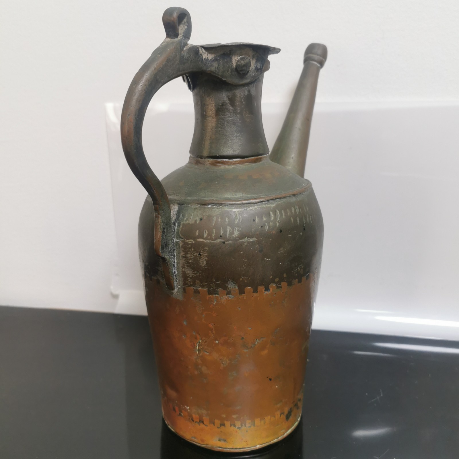 Antique Long Spout Handmade Copper Watering Can Pitcher Ewer - Image 7
