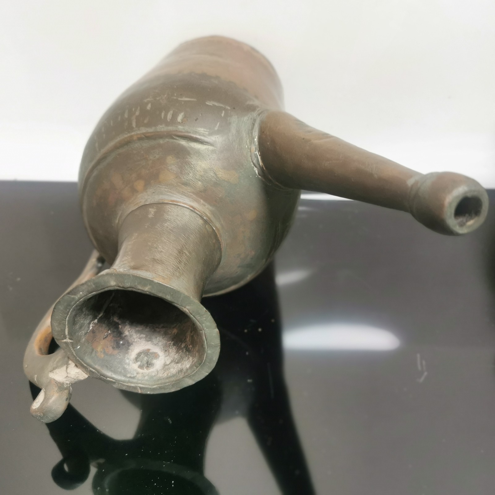 Antique Long Spout Handmade Copper Watering Can Pitcher Ewer - Image 8