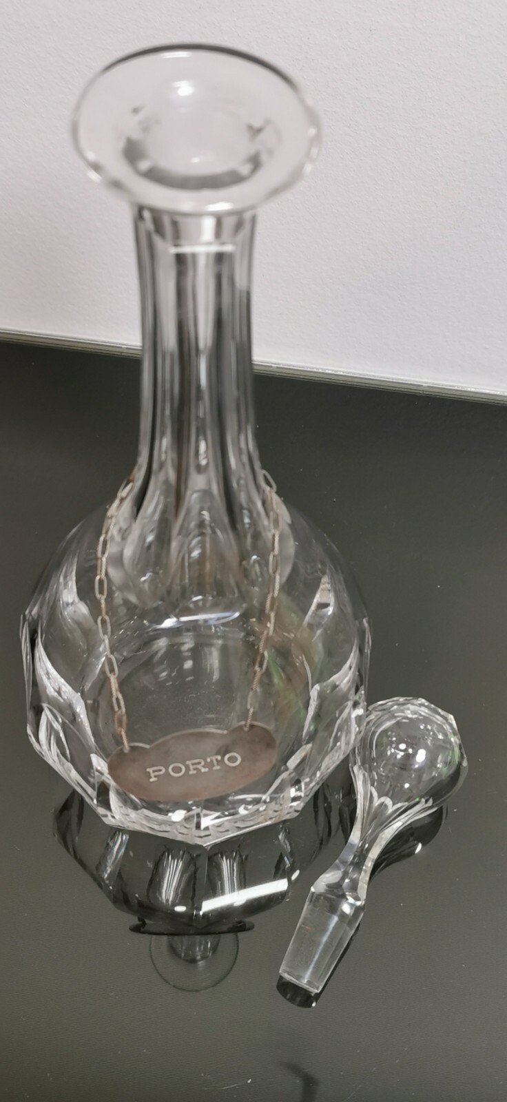 Awesome Vintage Baccarat Style Crystal Glass Decanter Carafe - Image 6