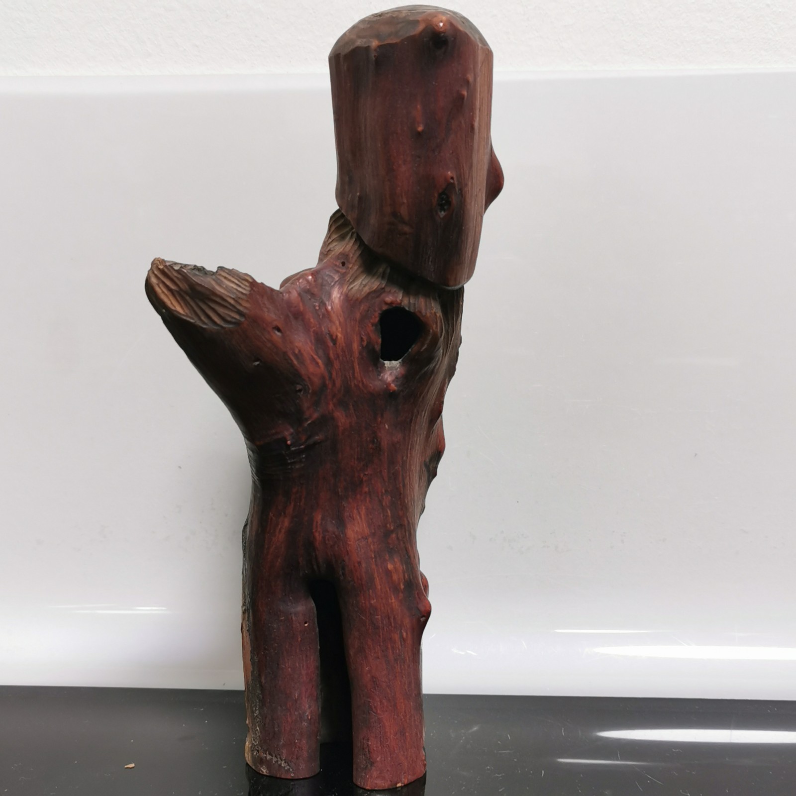 Gavril Turuta Wood Carved Tree Spirit Sculpture Hobbit Wizard Log Knot Folk Art - Image 6