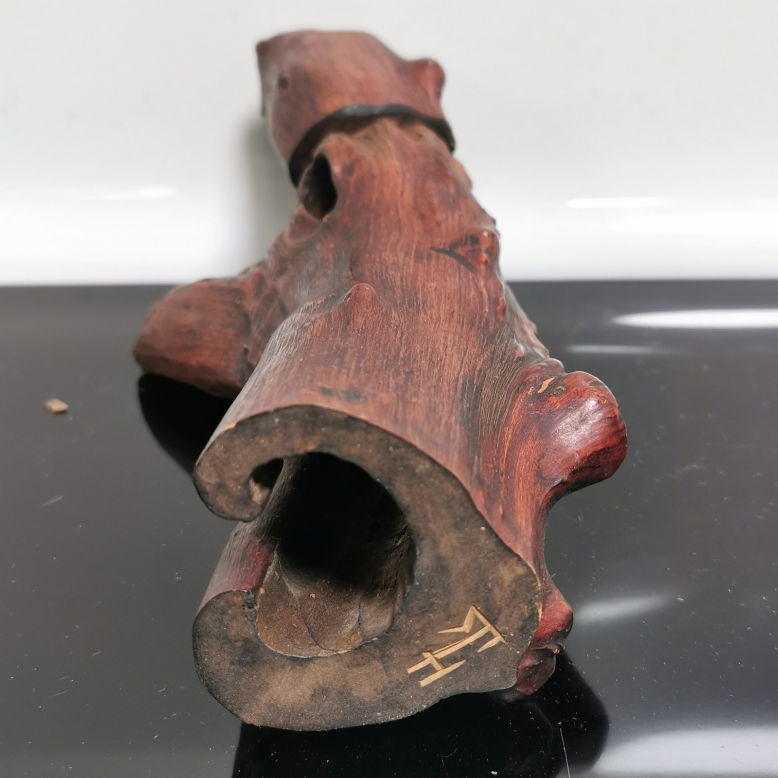 Gavril Turuta Wood Carved Tree Spirit Sculpture Hobbit Wizard Log Knot Folk Art - Image 7