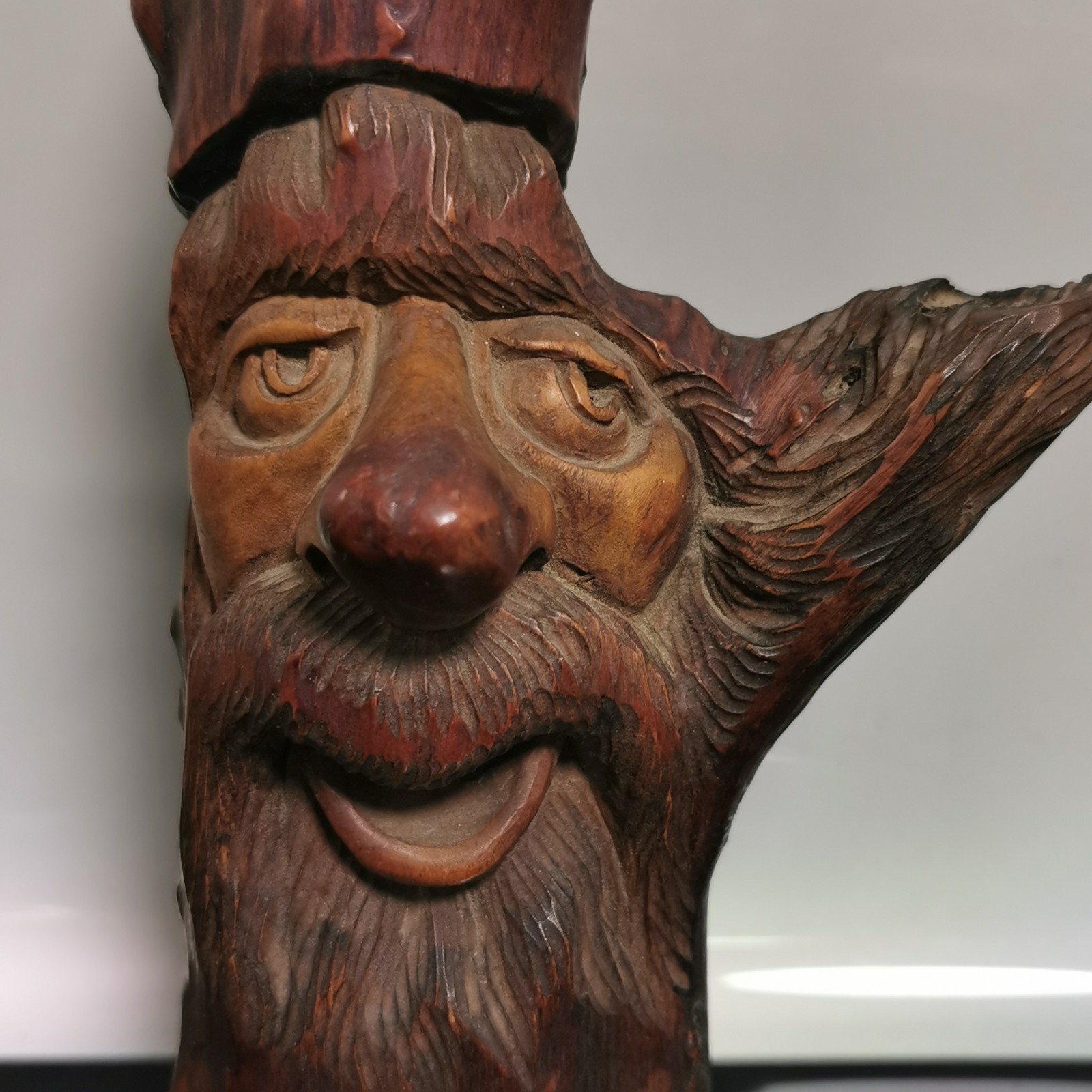 Gavril Turuta Wood Carved Tree Spirit Sculpture Hobbit Wizard Log Knot Folk Art