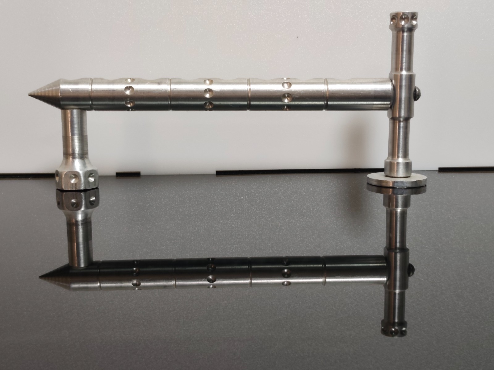 Modern Metal Hanukkah Menorah Lamp Candleholder 9 Branch Israel