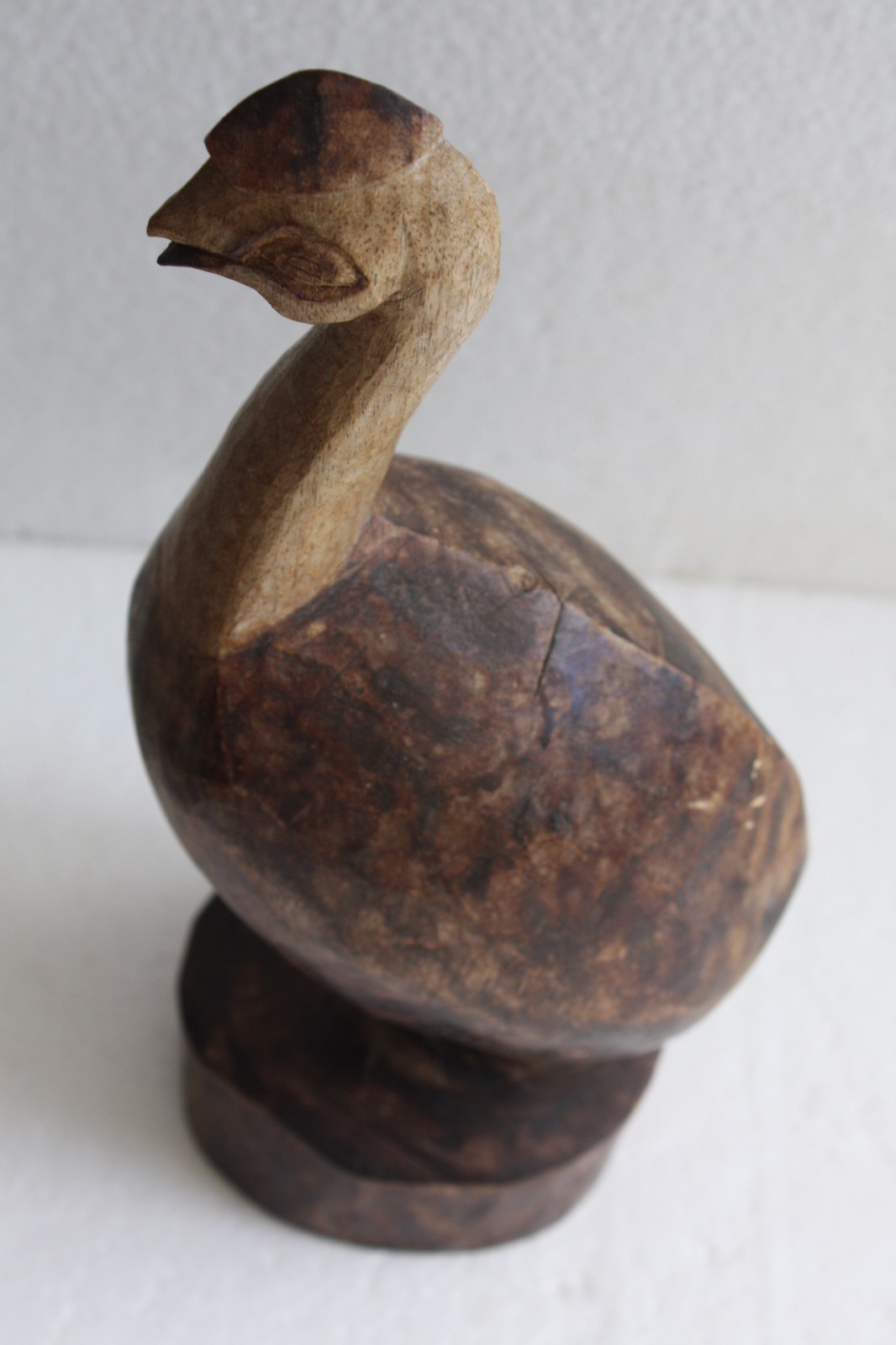 Original Vintage Wooden Bird Partridge Hand Carved and Painted  11" Decorative - Image 6