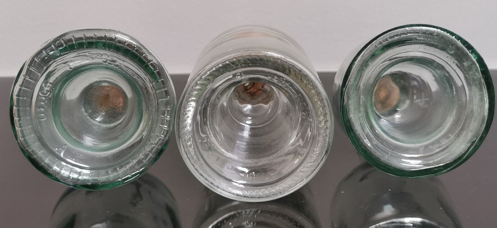 Set of 3 Collectible Bottles with Hand Blown Kick-up Base - Image 5