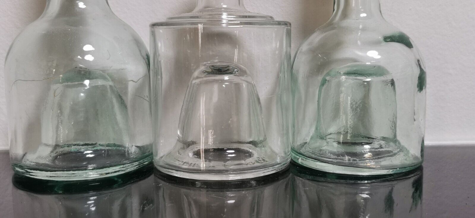 Set of 3 Collectible Bottles with Hand Blown Kick-up Base - Image 6