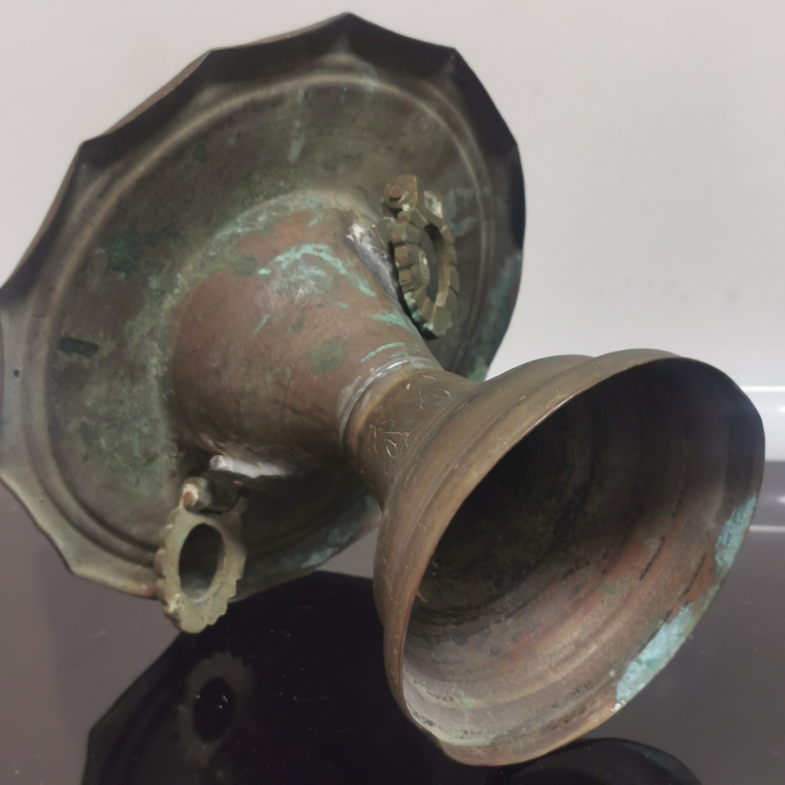 Old Antique Arabic Middle Eastern Brass Brazier Incense Burner - Image 8