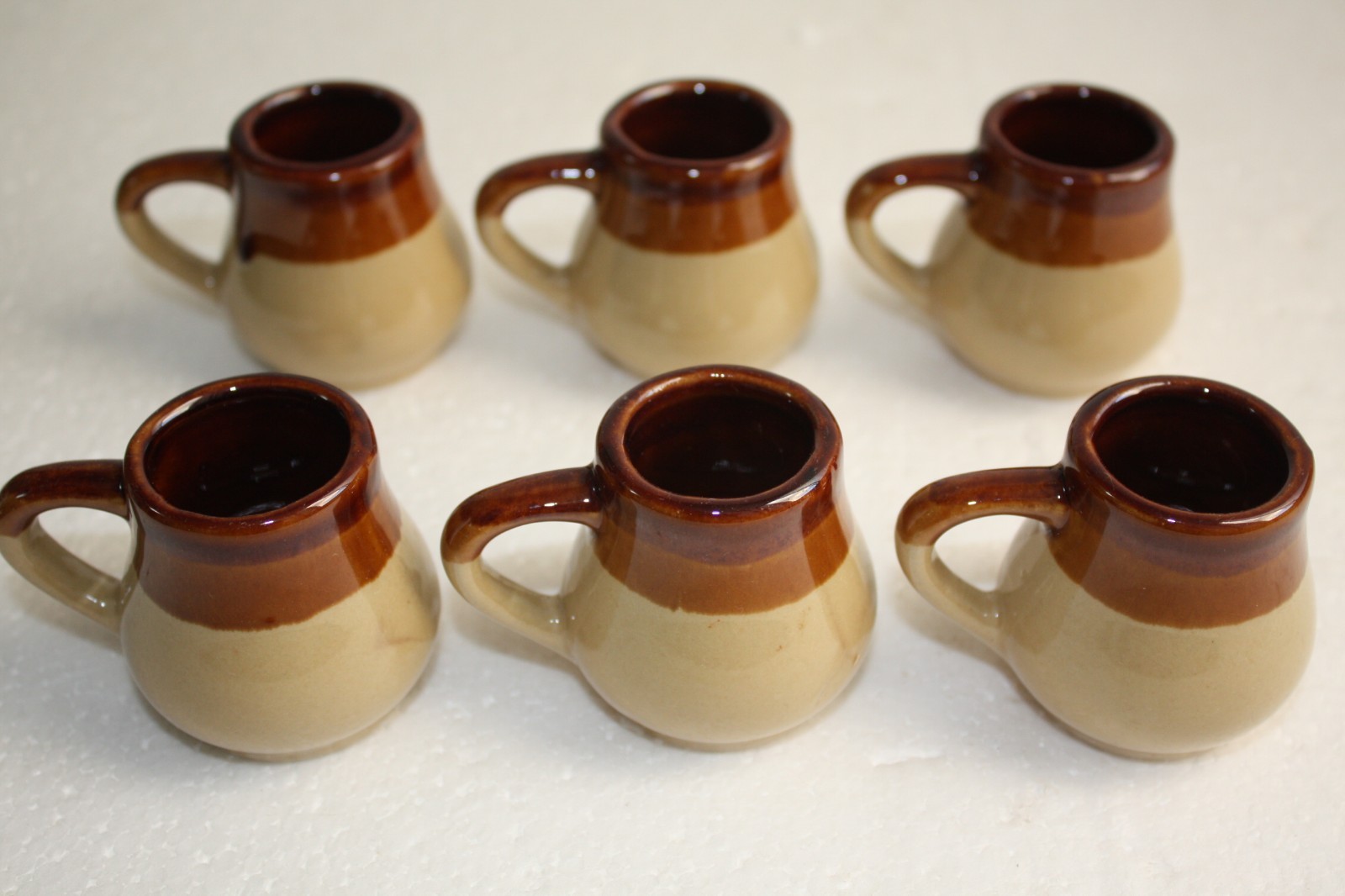 Vintage Set of 6 Ceramic Stoneware Glazed Coffee Mugs Cups Home Decor Collector - Image 7