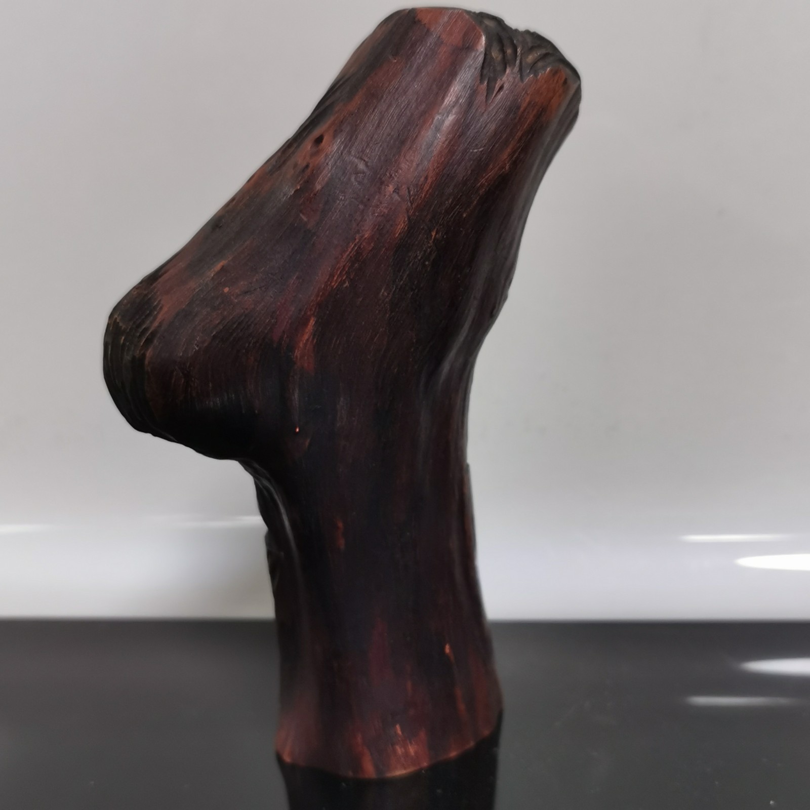 Gavril Turuta Wood Carved Tree Spirit Sculpture Hobbit Wizard Log Knot Folk Art - Image 6