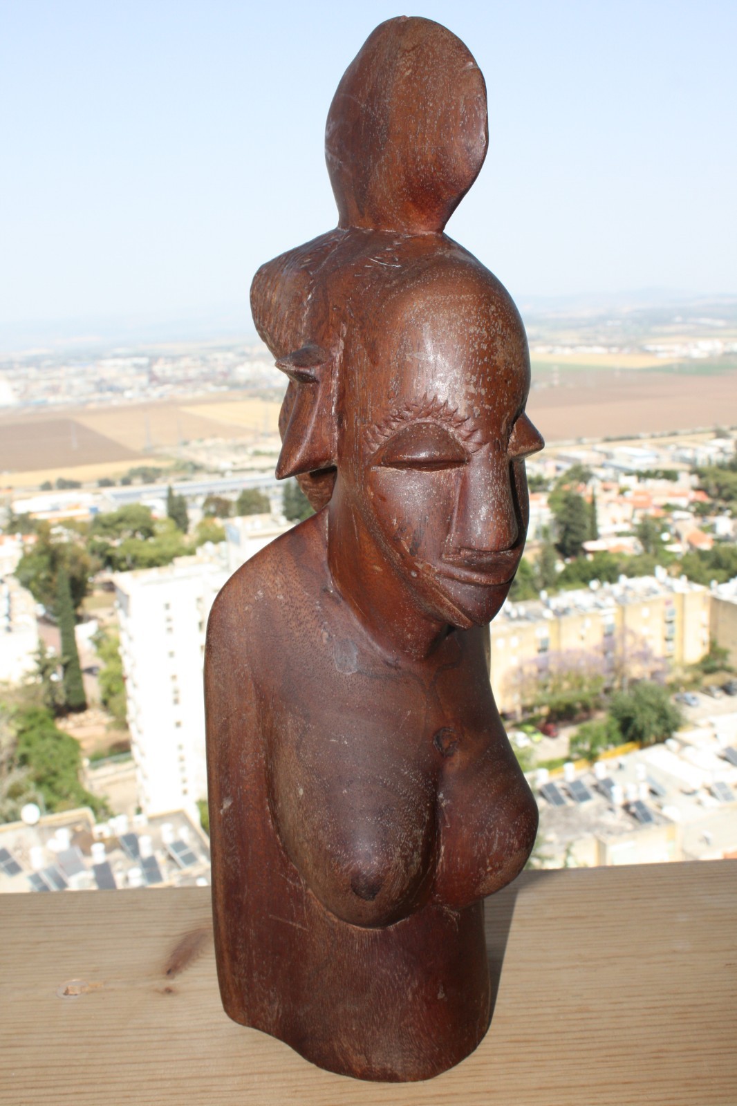 Head Wood Hand Made Carved Vintage Collectible Home Decoration Wooden Rare Ebony - Image 8