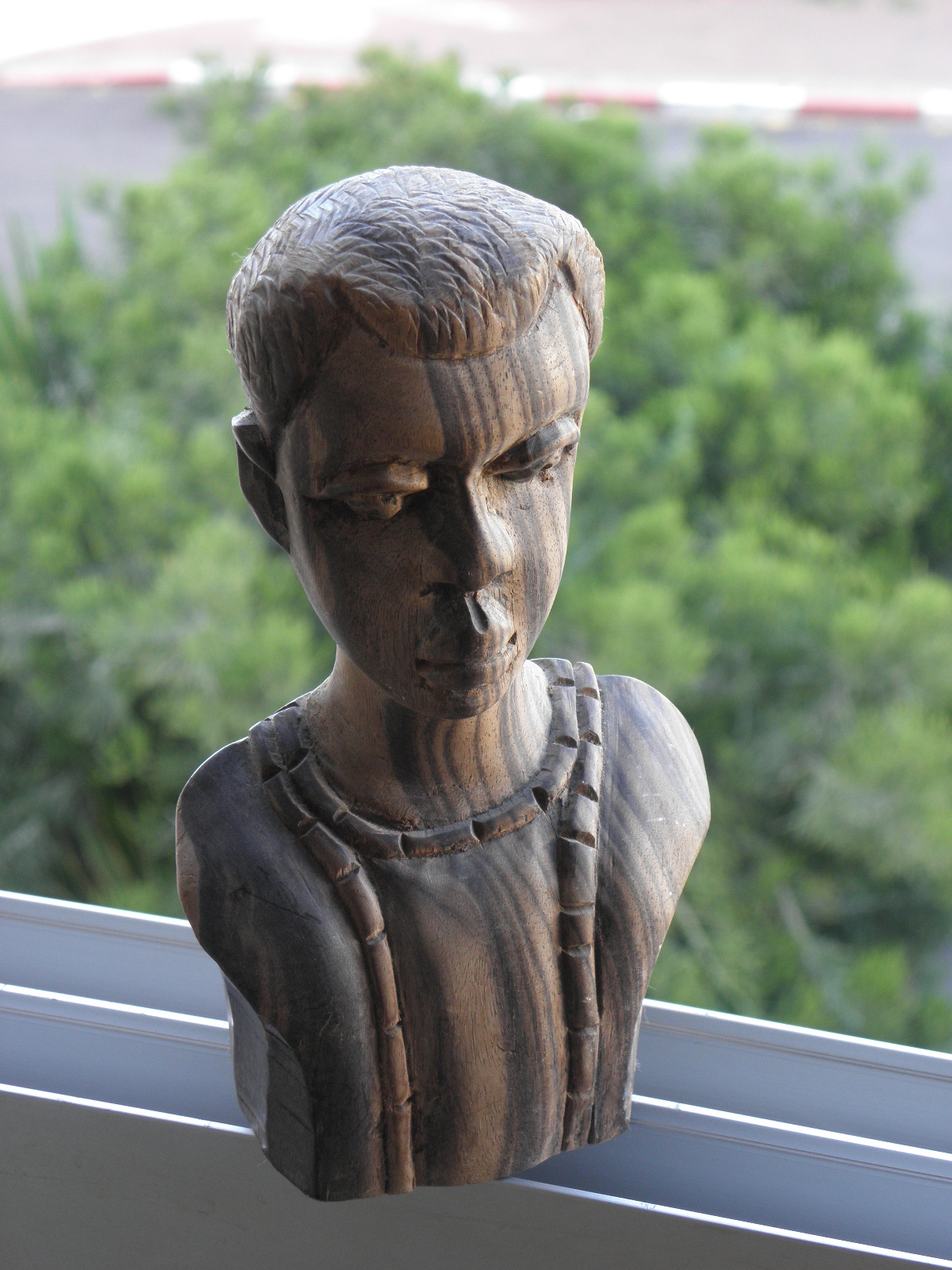 Head Wood Hand Made Carved Vintage Collectible Home Decoration Wooden Rare Ebony - Image 15