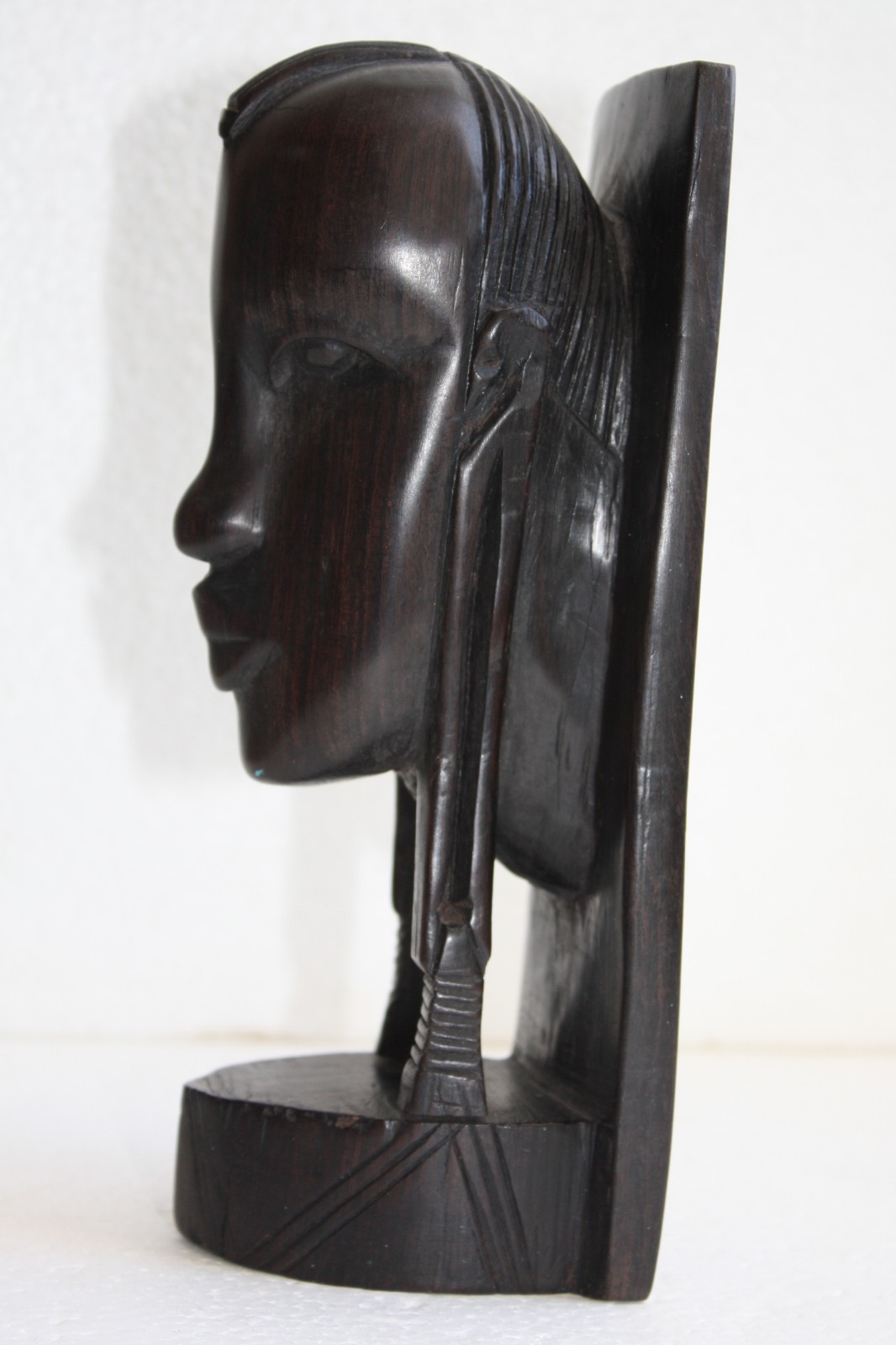 Head Wood Hand Made Carved Vintage Collectible Home Decoration Wooden Rare Ebony - Image 23