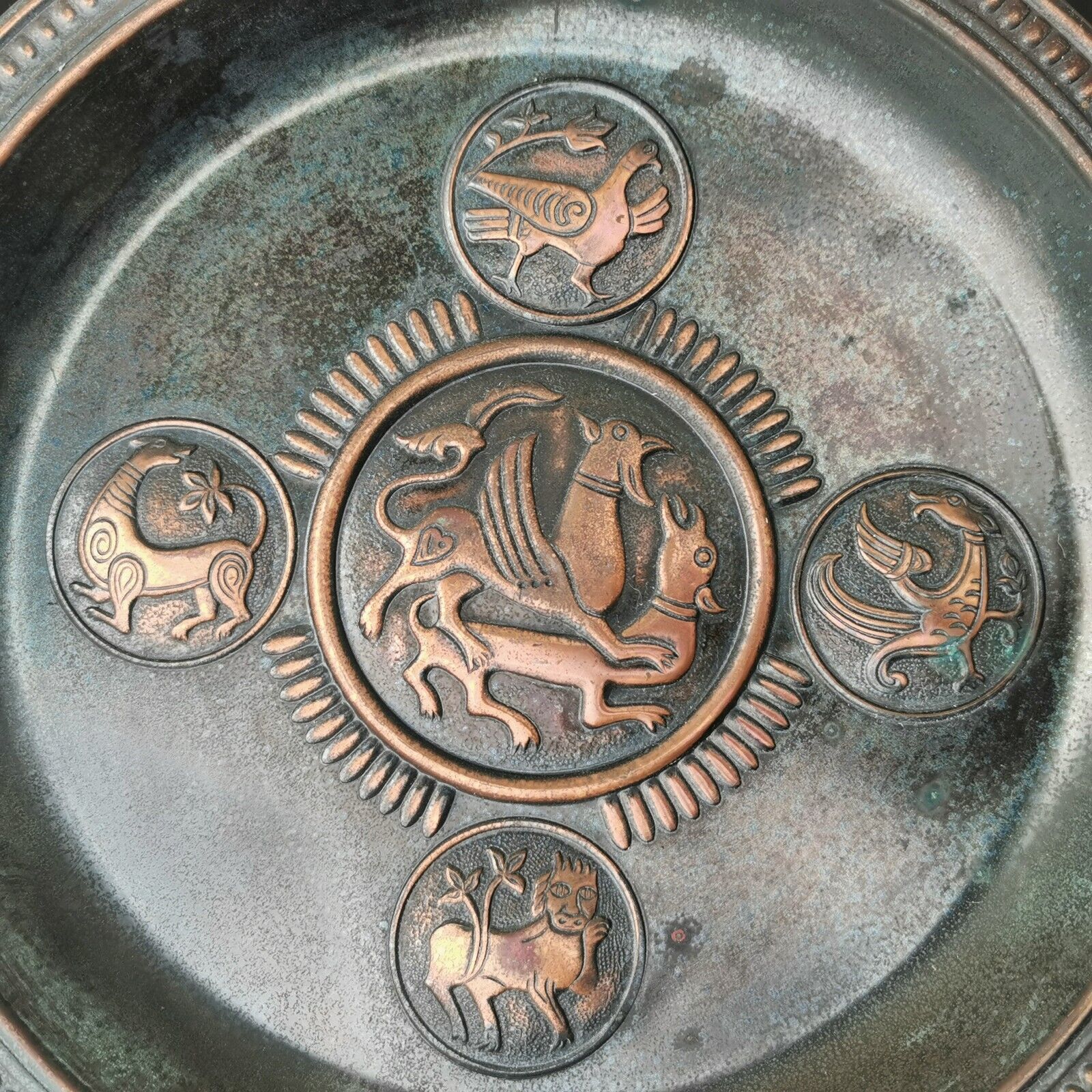 Vintage 70 Copper Wall Tray Plaque Dmitrievsky Cathedral in Vladimir Soviet USSR - Image 3