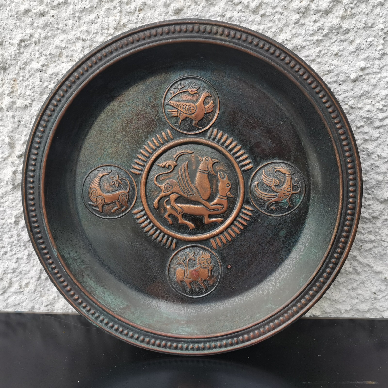 Vintage 70 Copper Wall Tray Plaque Dmitrievsky Cathedral in Vladimir Soviet USSR - Image 5
