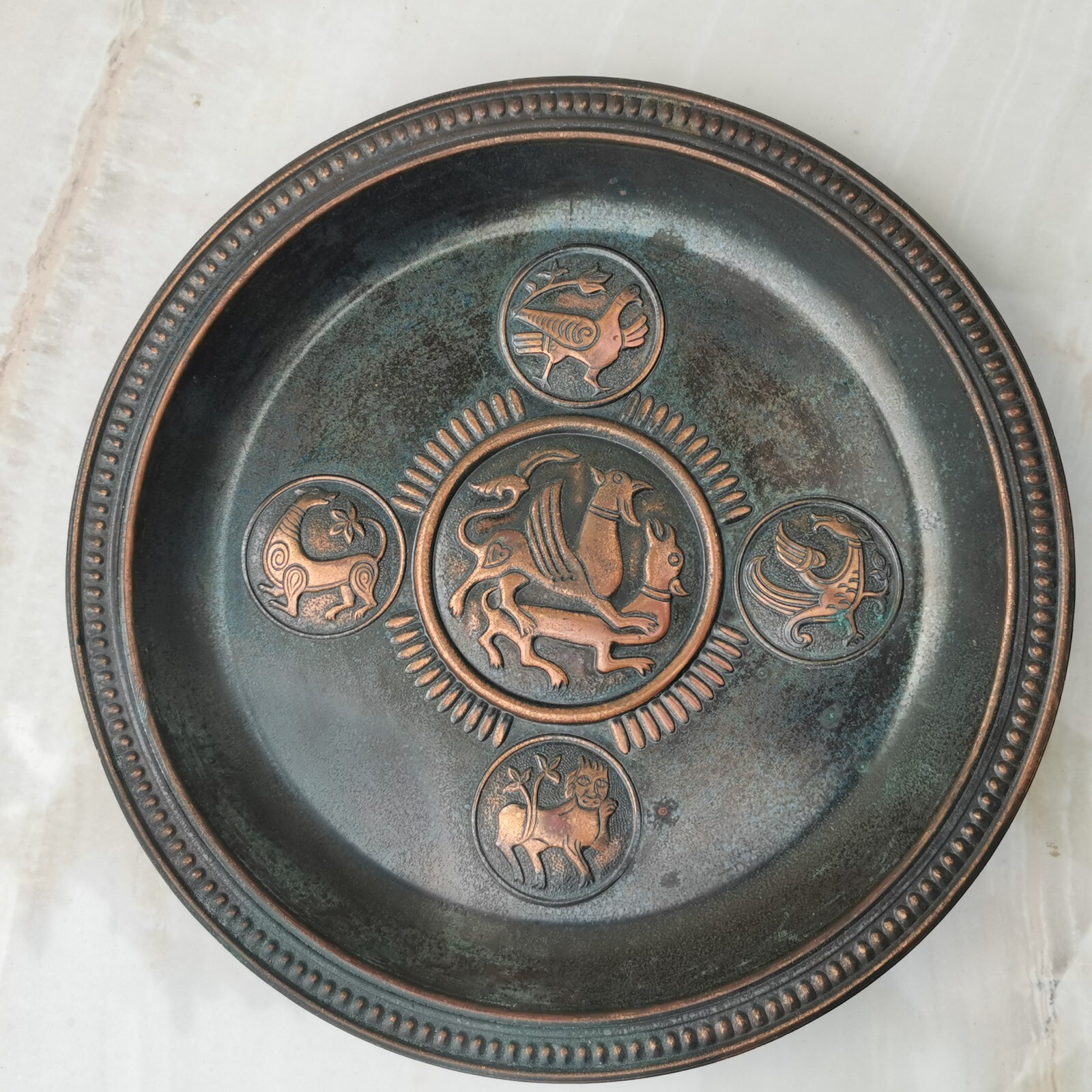 Vintage 70 Copper Wall Tray Plaque Dmitrievsky Cathedral in Vladimir Soviet USSR - Image 7
