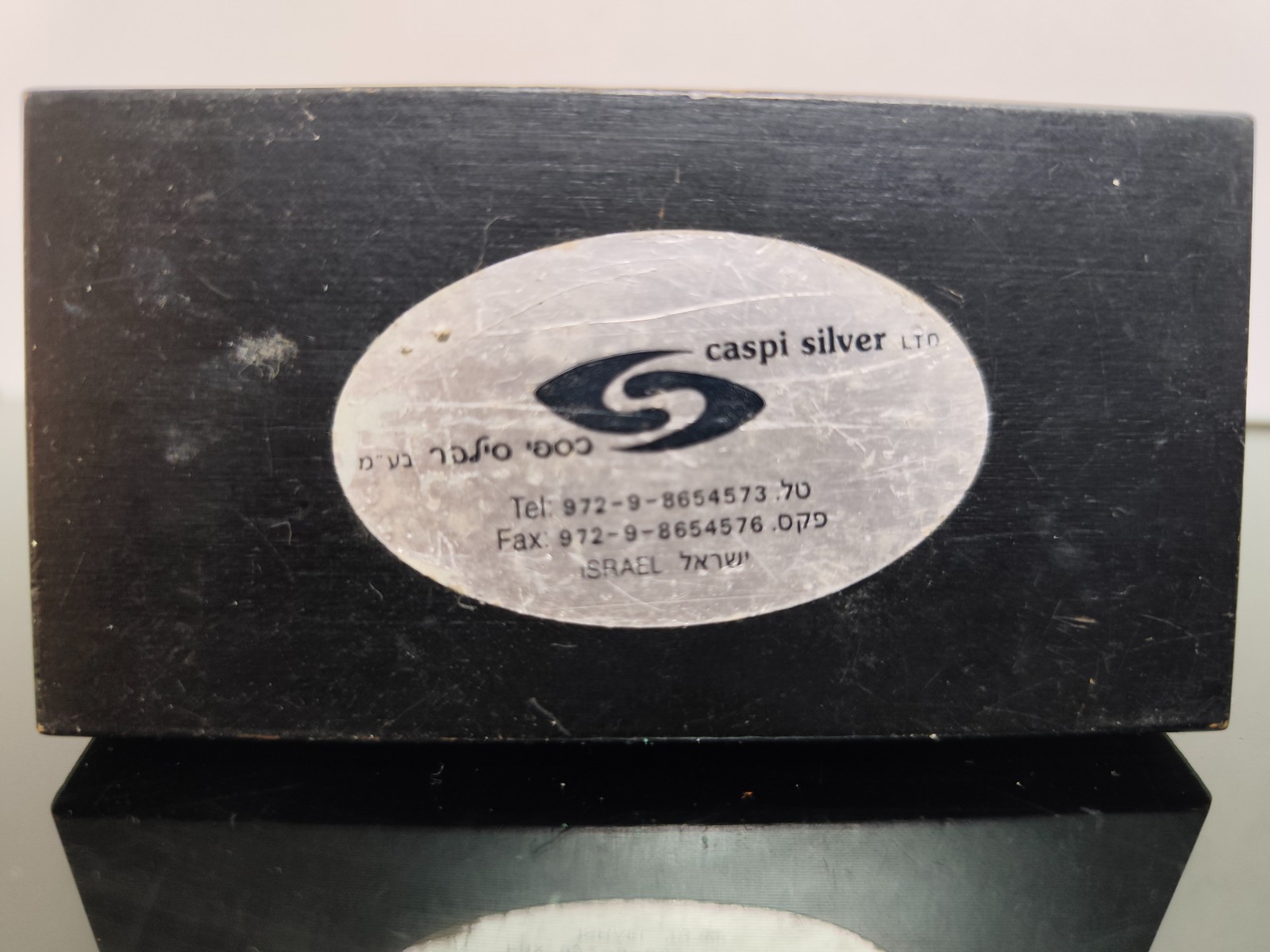Vintage Sterling Silver 925 Aerospace Industries MLM Medal With Stand Wood - Image 3