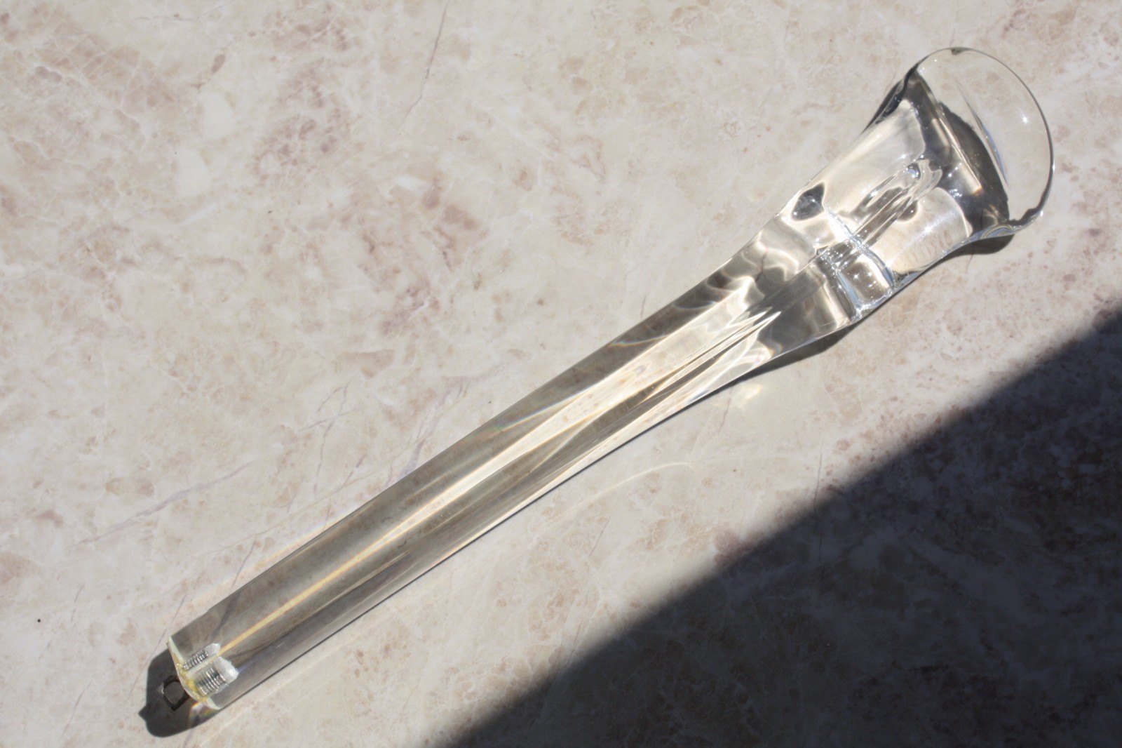 Vtg Venini Tronchi Murano Hand Blown Glass Chandelier Sconce Triangle Prism 13" - Image 12