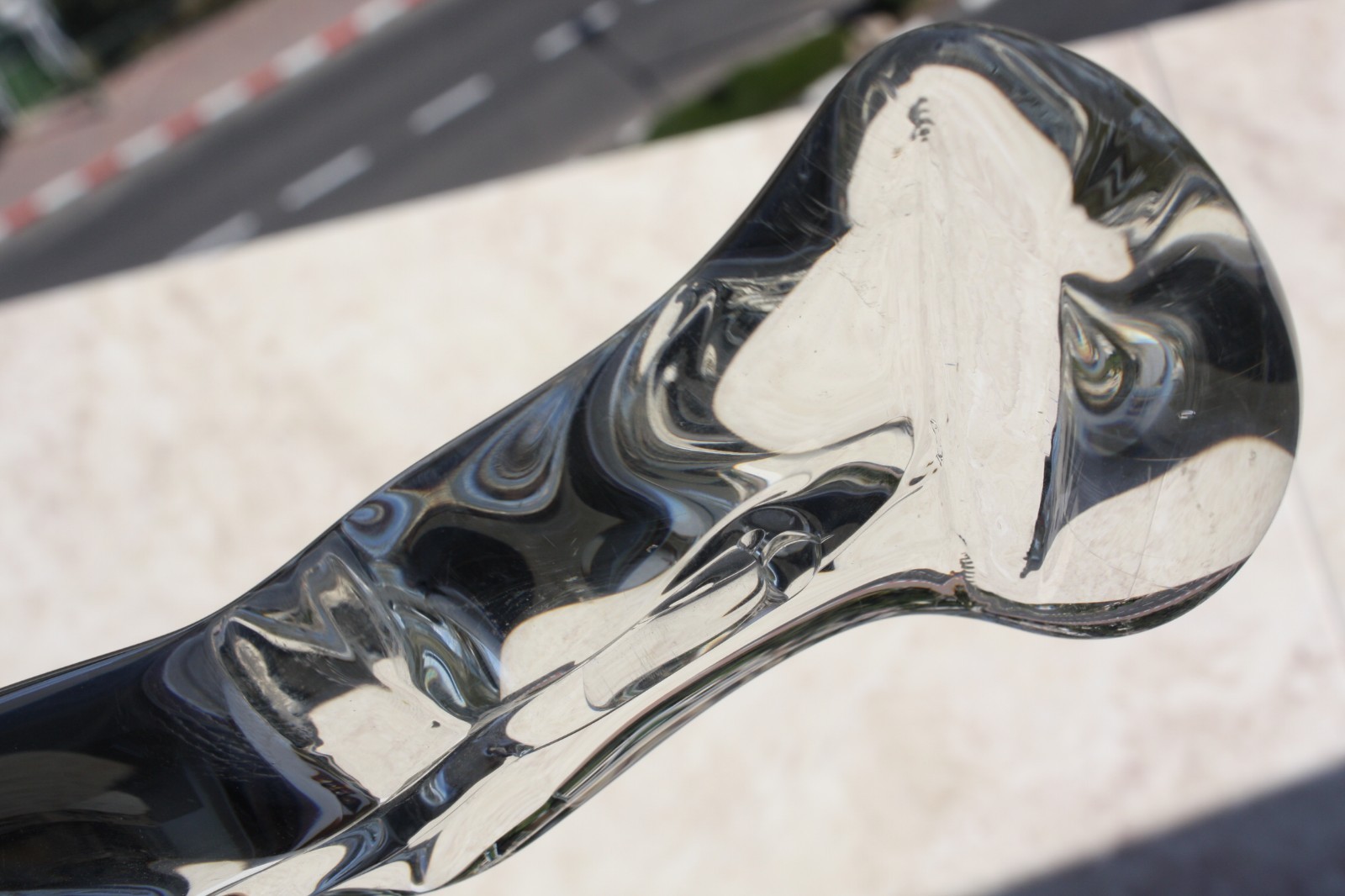 Vtg Venini Tronchi Murano Hand Blown Glass Chandelier Sconce Triangle Prism 13" - Image 9