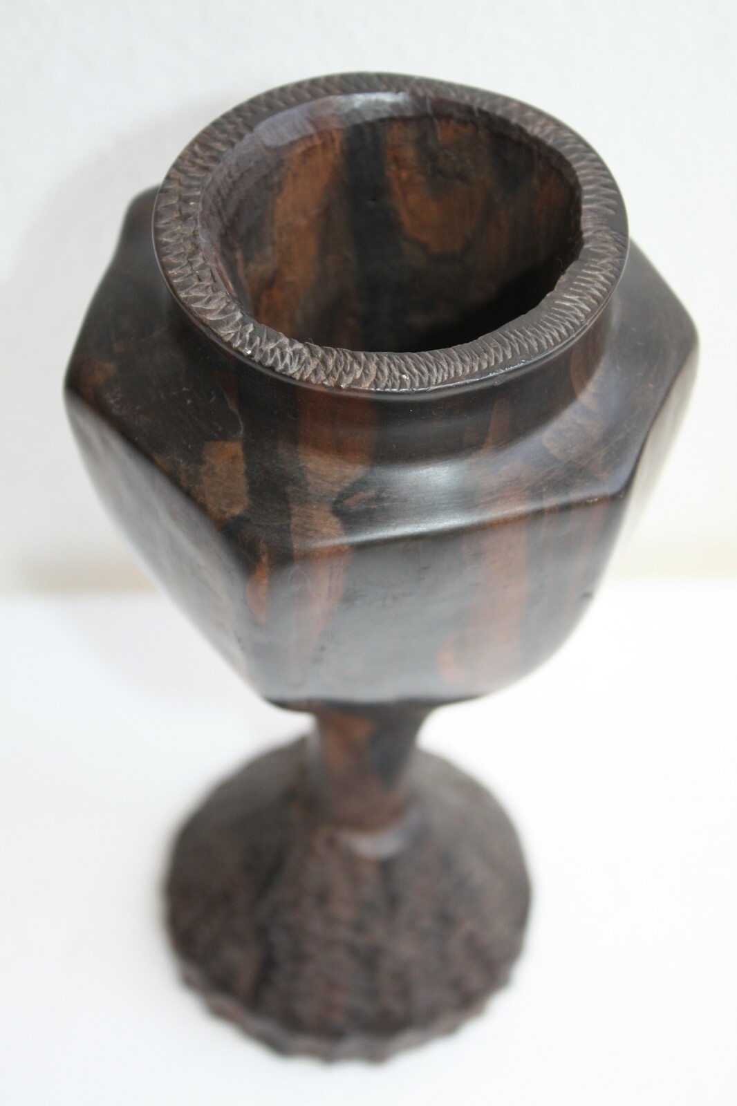 Hard and Heavy Ebony Wood Cup Goblet from the Kuba People of DR Congo - Image 4