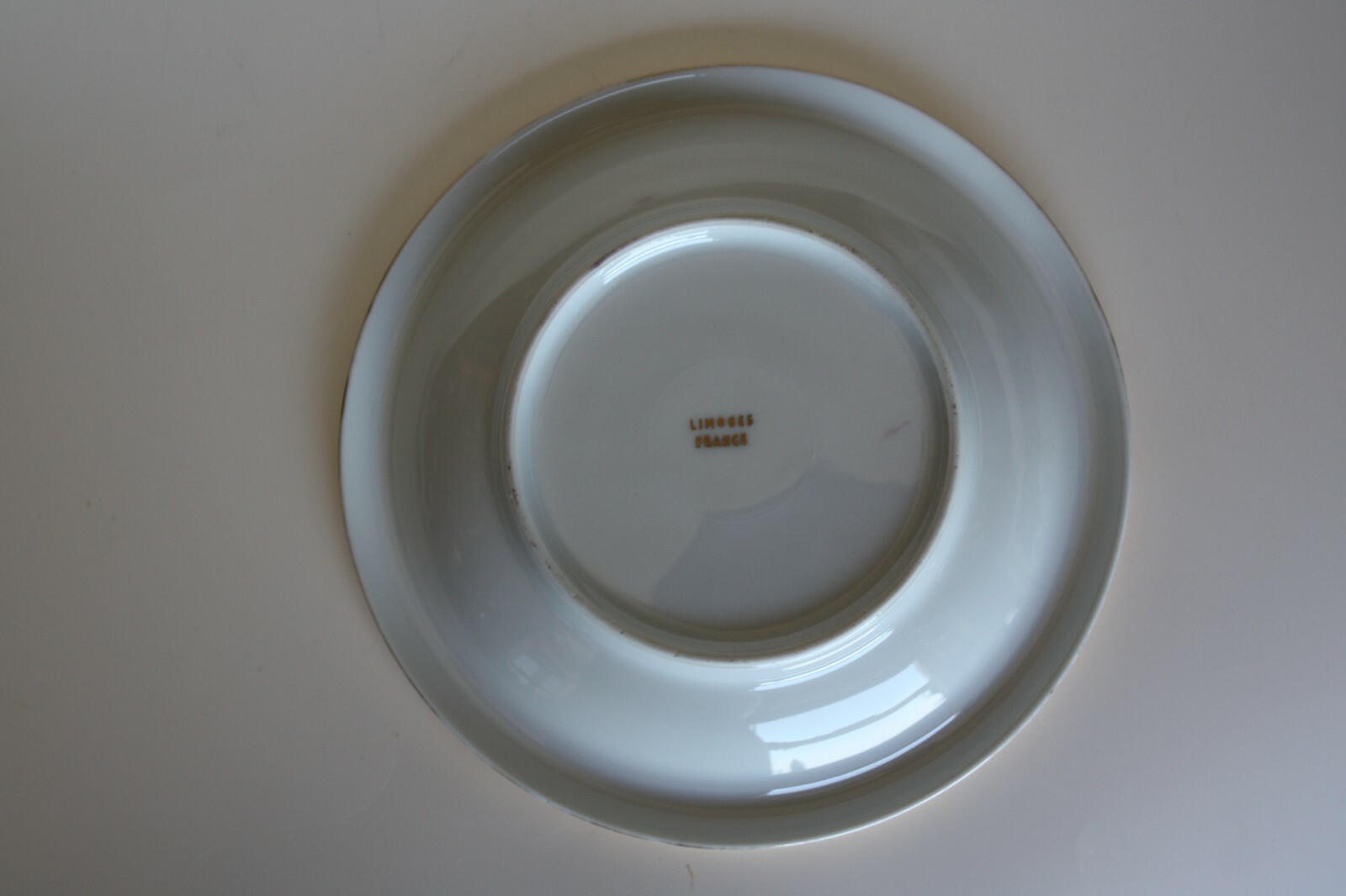 Limoges France Plate Dish Bowl with Gold Rim French Fragonard Couple Scene 7" - Image 7