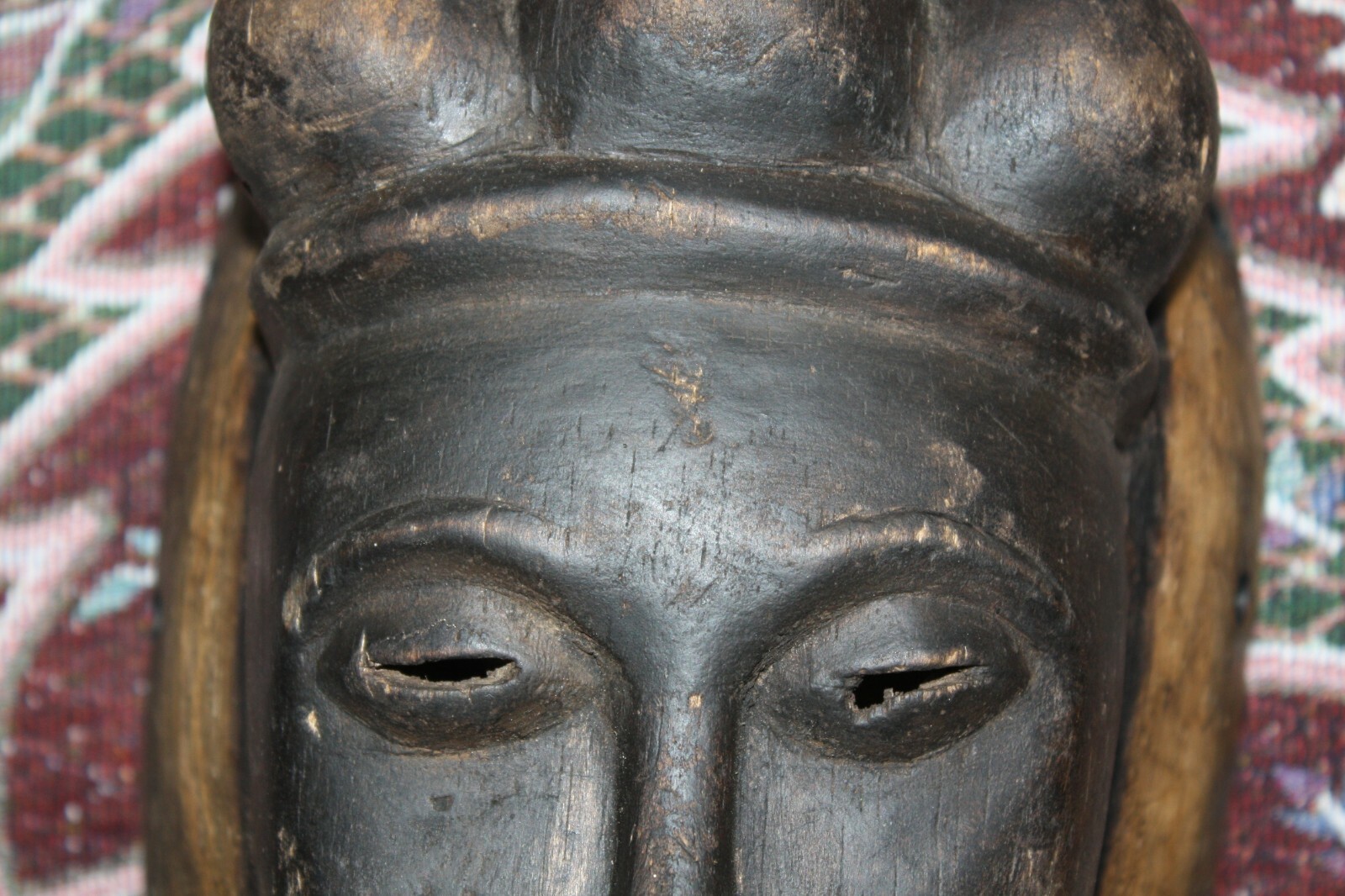 Old Antique Fine Wooden Punu Mukudj Okuyi African Mask Tribal Art Ceremonial 11" - Image 9