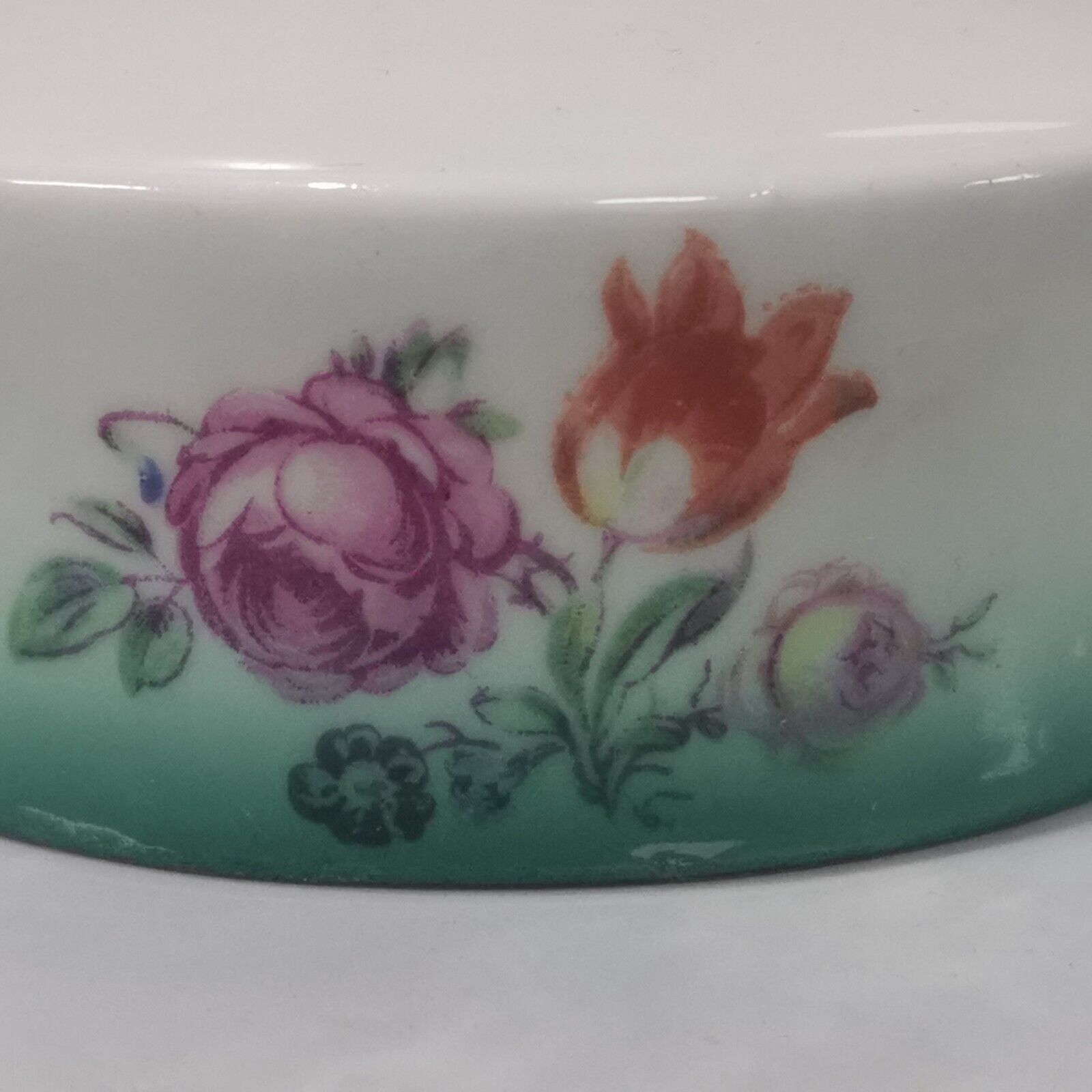Baranivka Porcelain Factory Hand Painted Butter Cheese Dish Covered 1945-48 Rare - Image 5