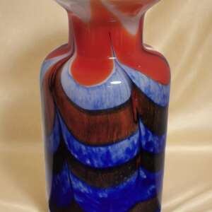 Superb Carlo Moretti 60's Opalina Fiorentina Murano Milk Glass Vase Italy