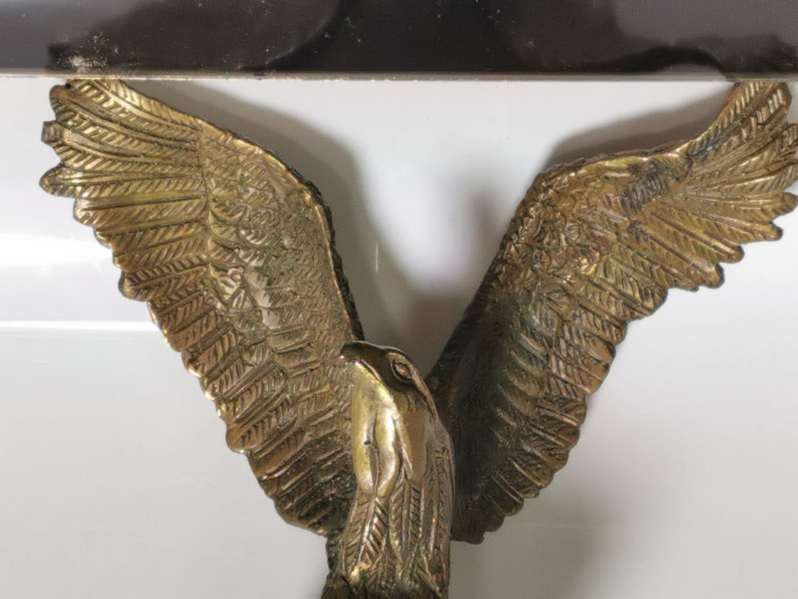 Vintage Solid Brass American Eagle Table Figurine Home Decor - Image 2