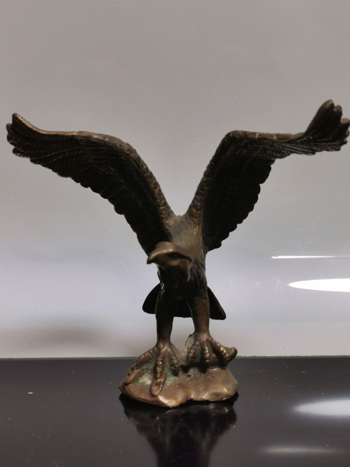 Vintage Solid Brass American Eagle Table Figurine Home Decor - Image 3